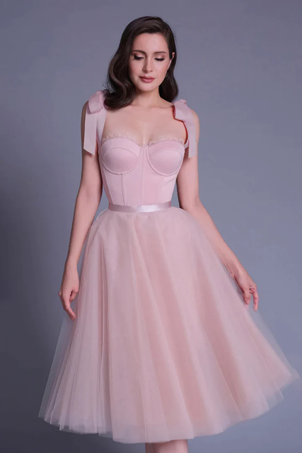 Pink Lovely Sweetheart Neckline Short Prom Dress Homecoming Dress KPH0673