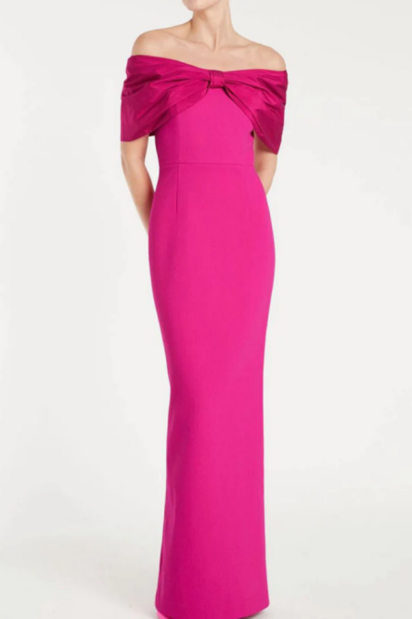 A line Off Shoulder Satin Long Prom Dress Evening Dress KPP1632