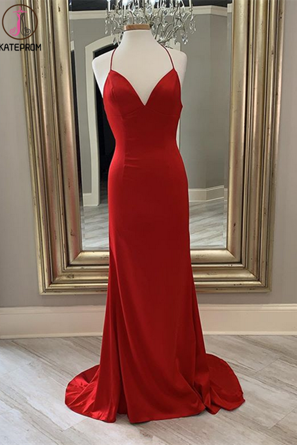 Red New Junior Prom Dress, Long Homecoming Dress for sale KPH0536