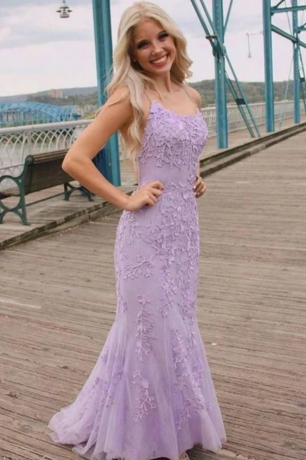 Mermaid Lace Prom Dress Long Formal Evening Dress, Dance Dresses, School Party Gown KPP1635