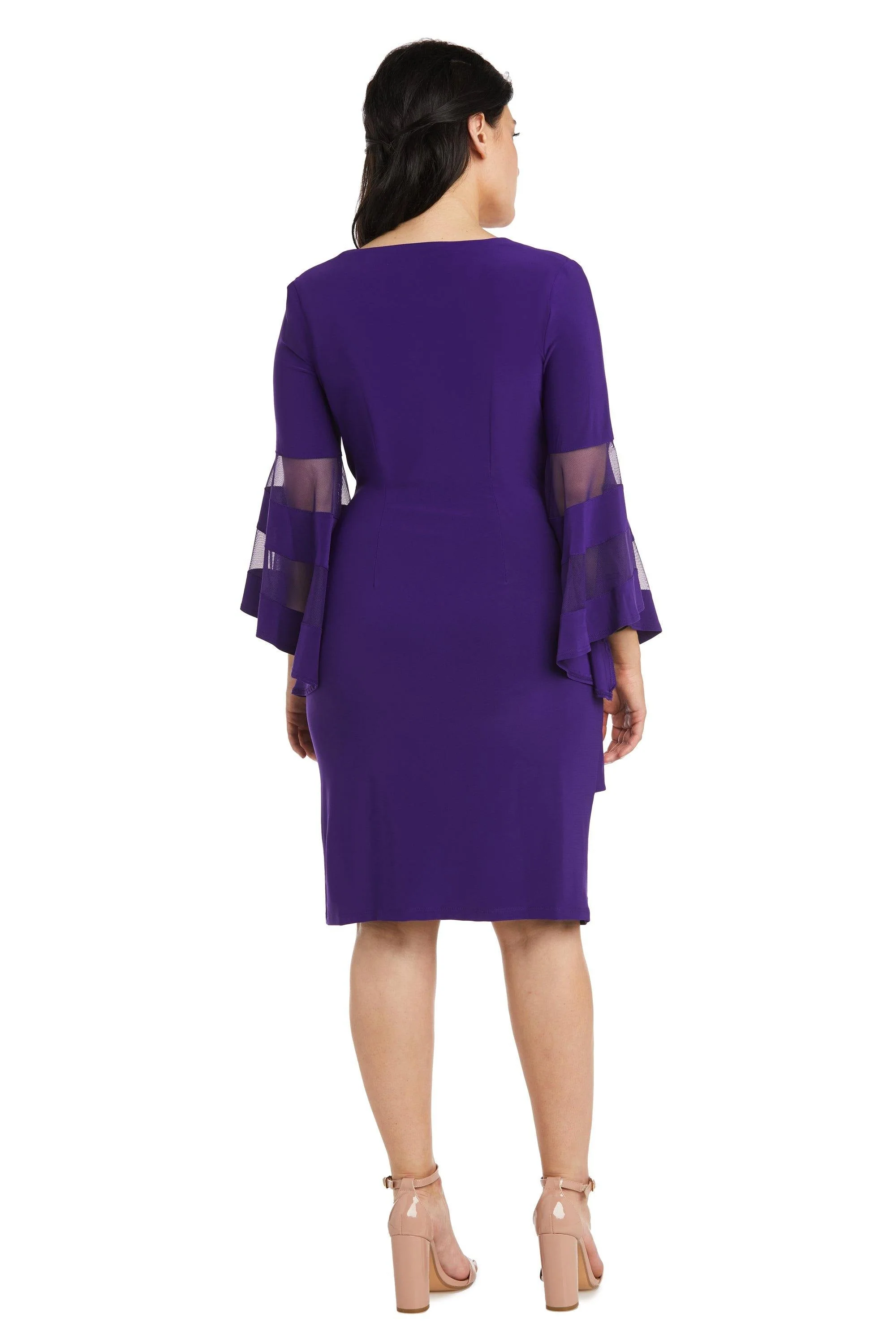 R&M Richards 3561P Short Bell Sleeve Petite Dress