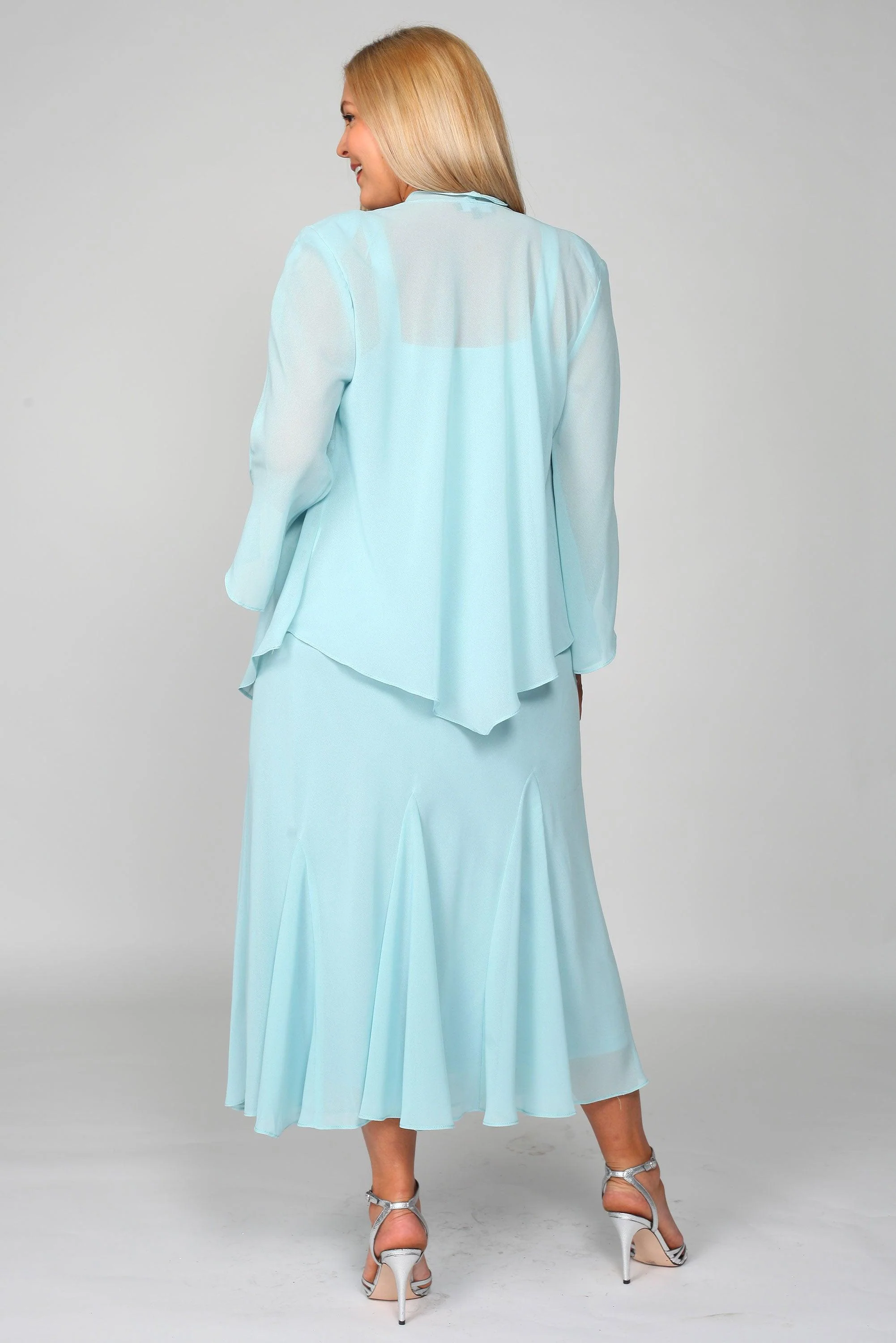 R&M Richards 058260 Long Formal Jacket Dress