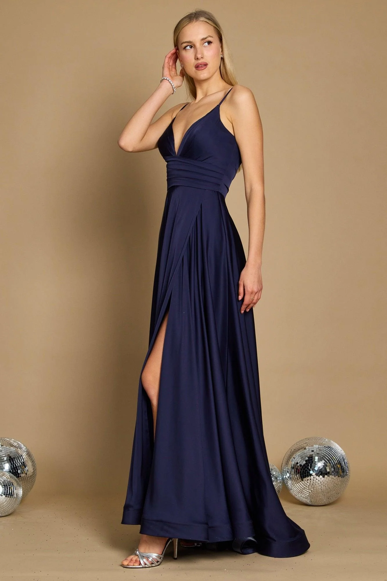 Dylan & Davids Long Spaghetti Strap Prom Formal Gown