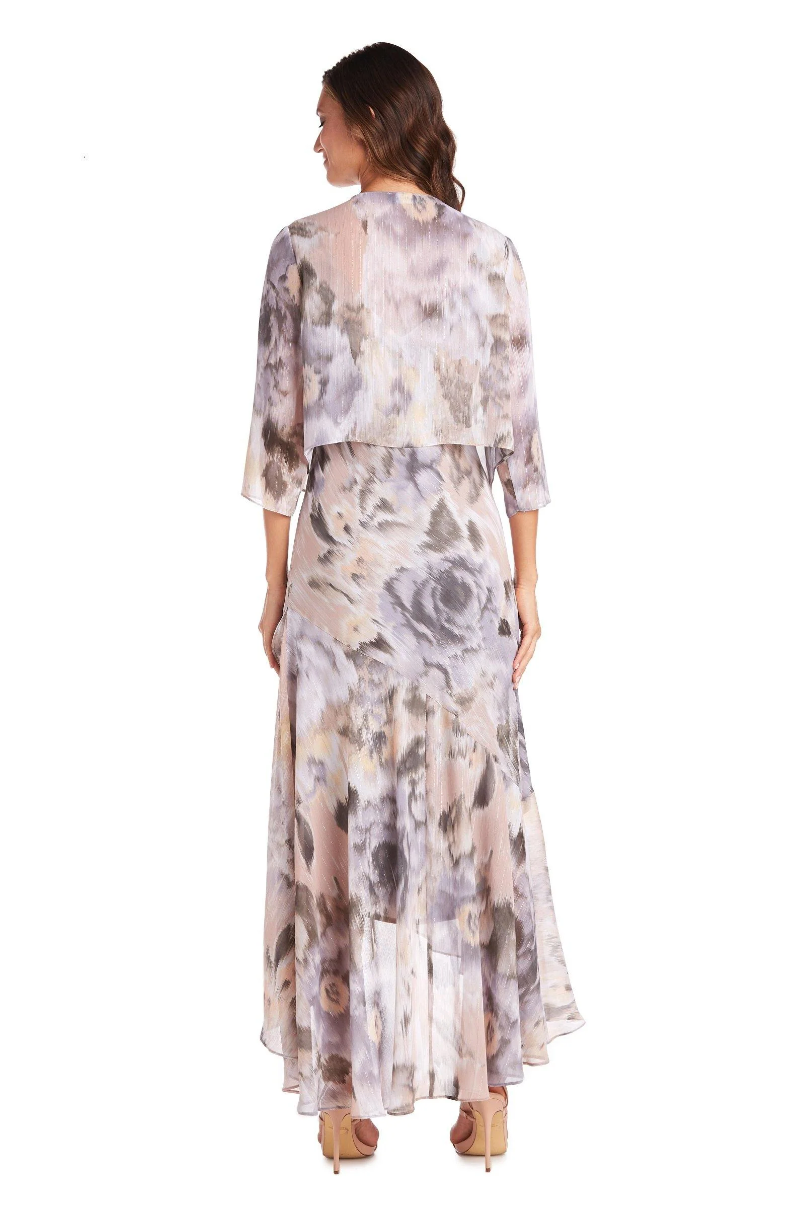 R&M Richards 7736P High Low Petite Jacket Dress