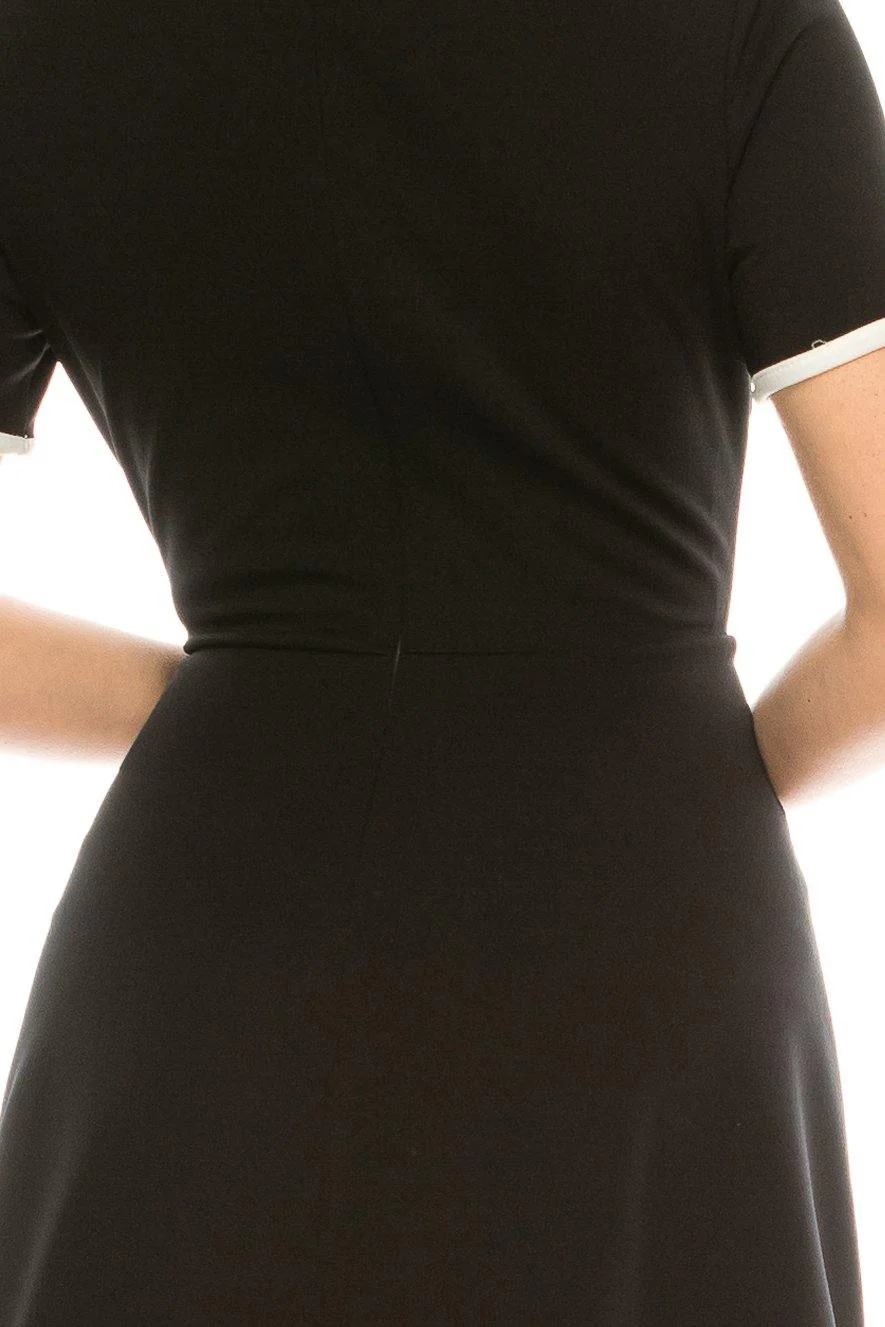 London Times A-Line Short Dress