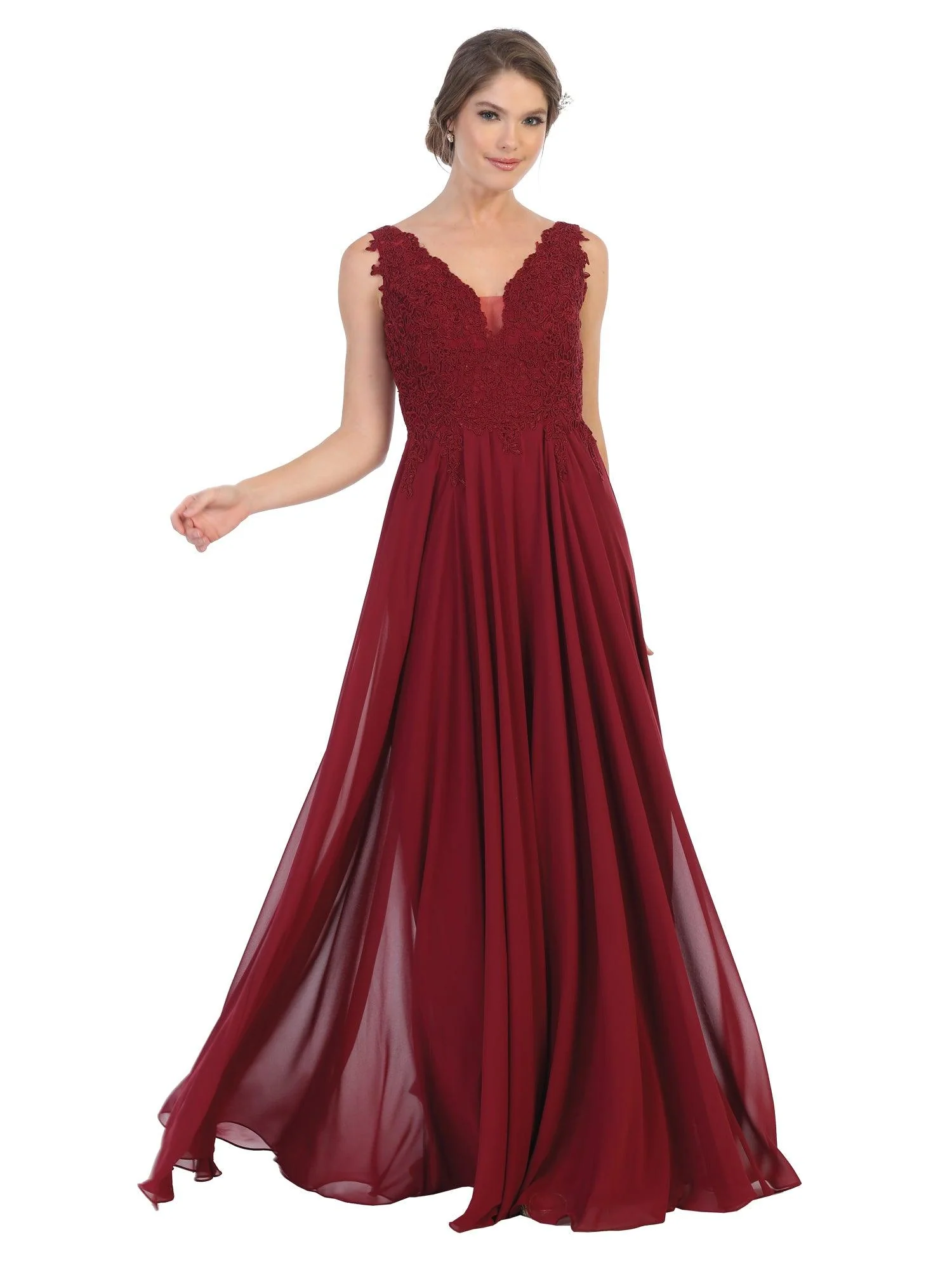 Long Sleeveless Formal Evening Dress