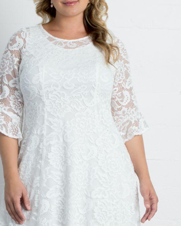 Kiyonna Short Lace Dress Formal Cocktail