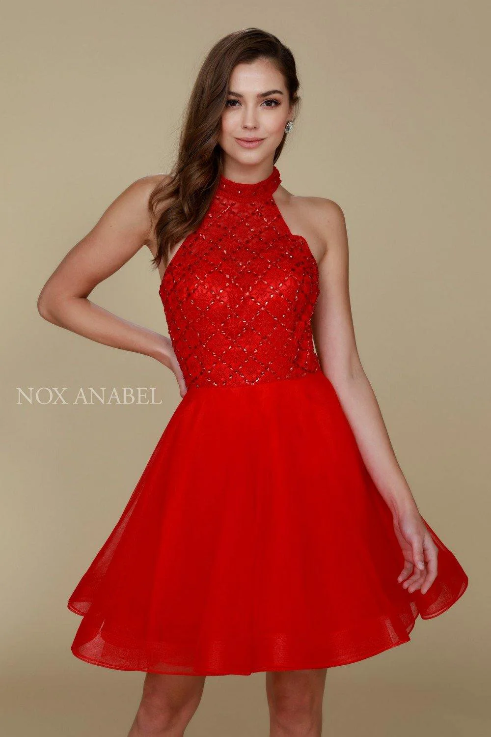 Formal Short Dress Prom Cocktail Red