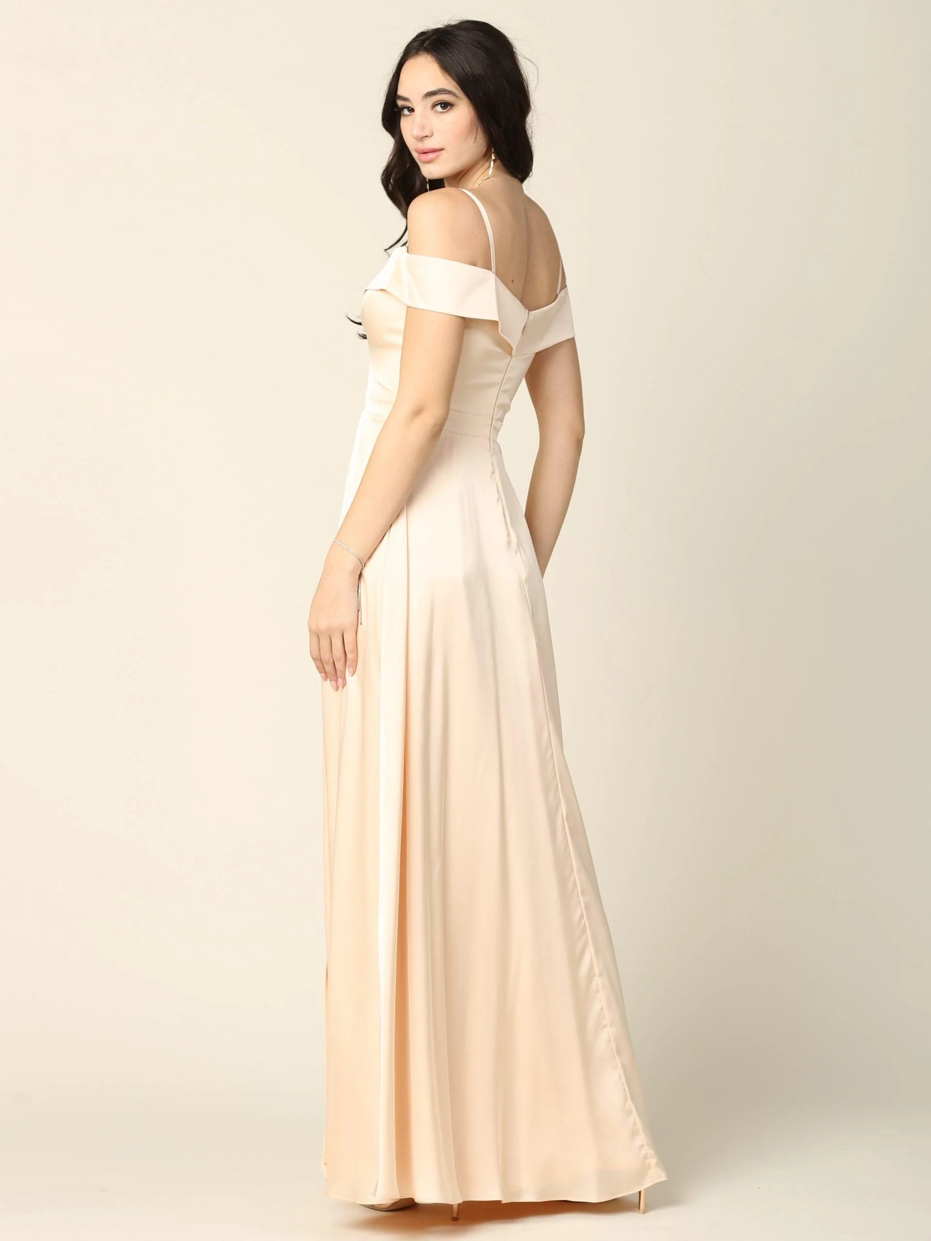 Long Formal Off Shoulder Bridesmaid Dress