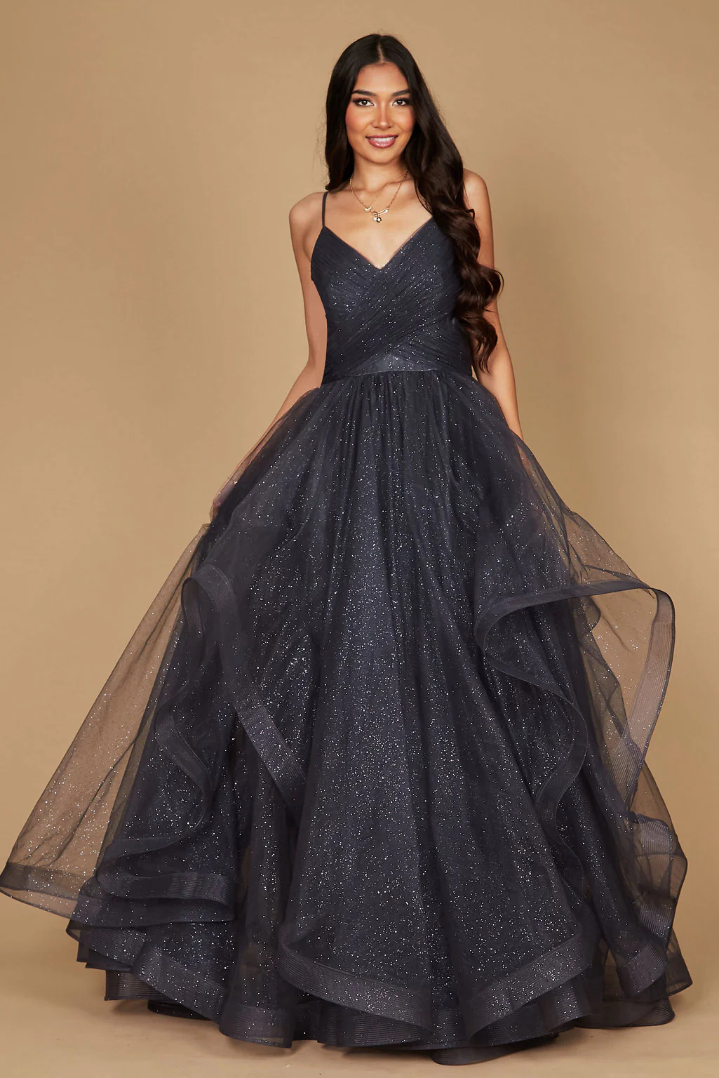 Dylan & Davids Sparkling Long Formal Ball Gown