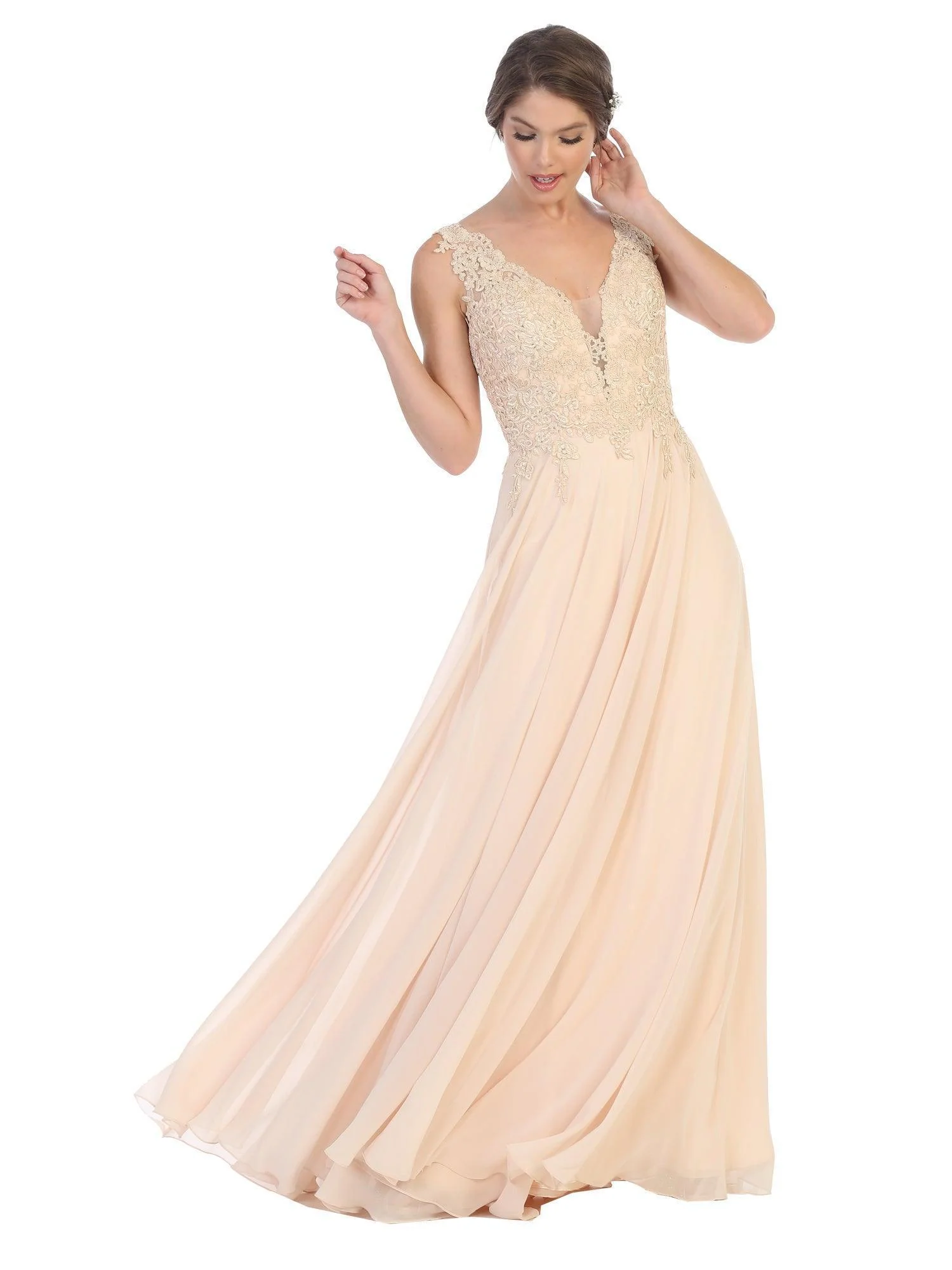 Long Sleeveless Formal Mother of the Bride Dress Sale