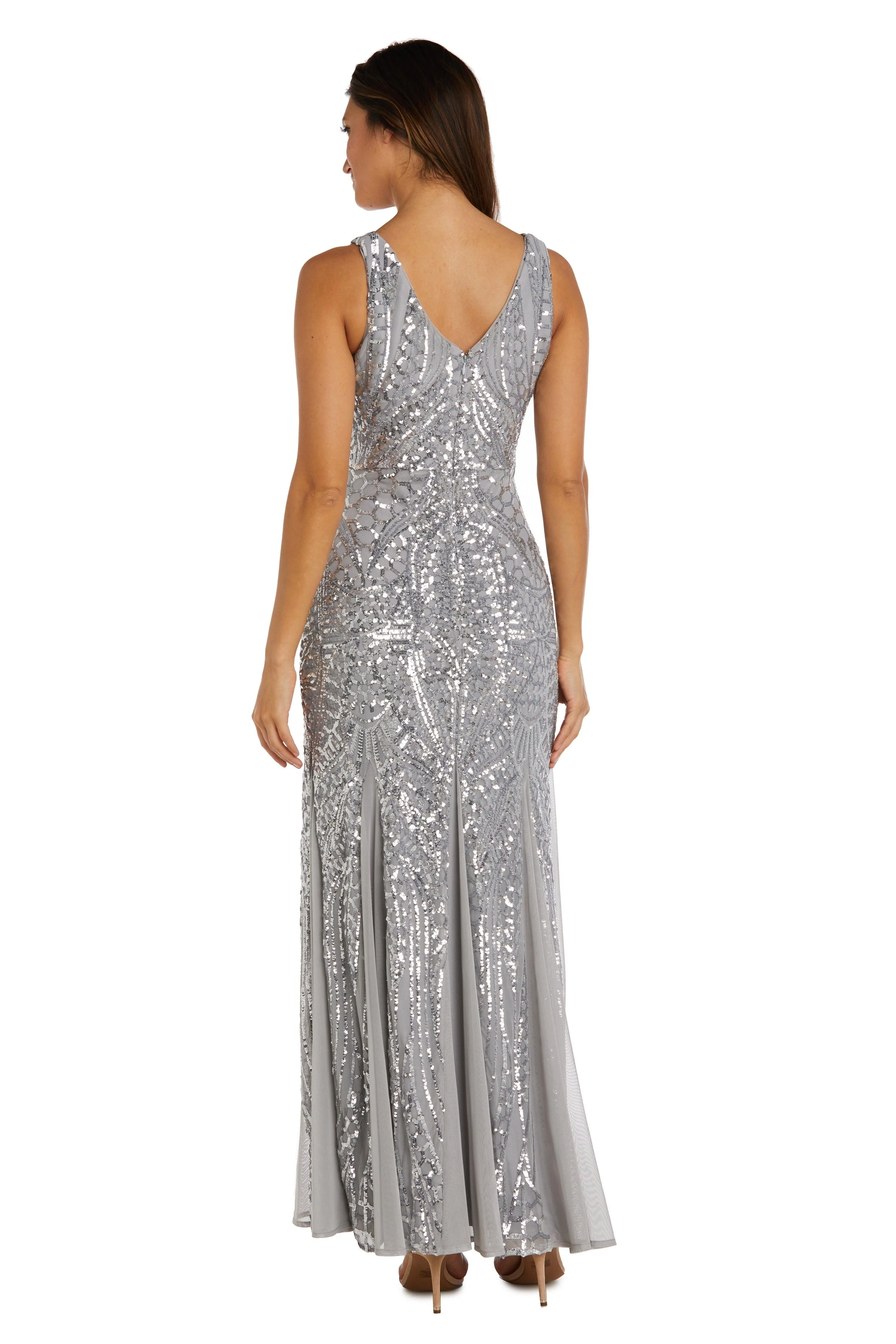 Nightway Long Formal Sequins Dress 21685