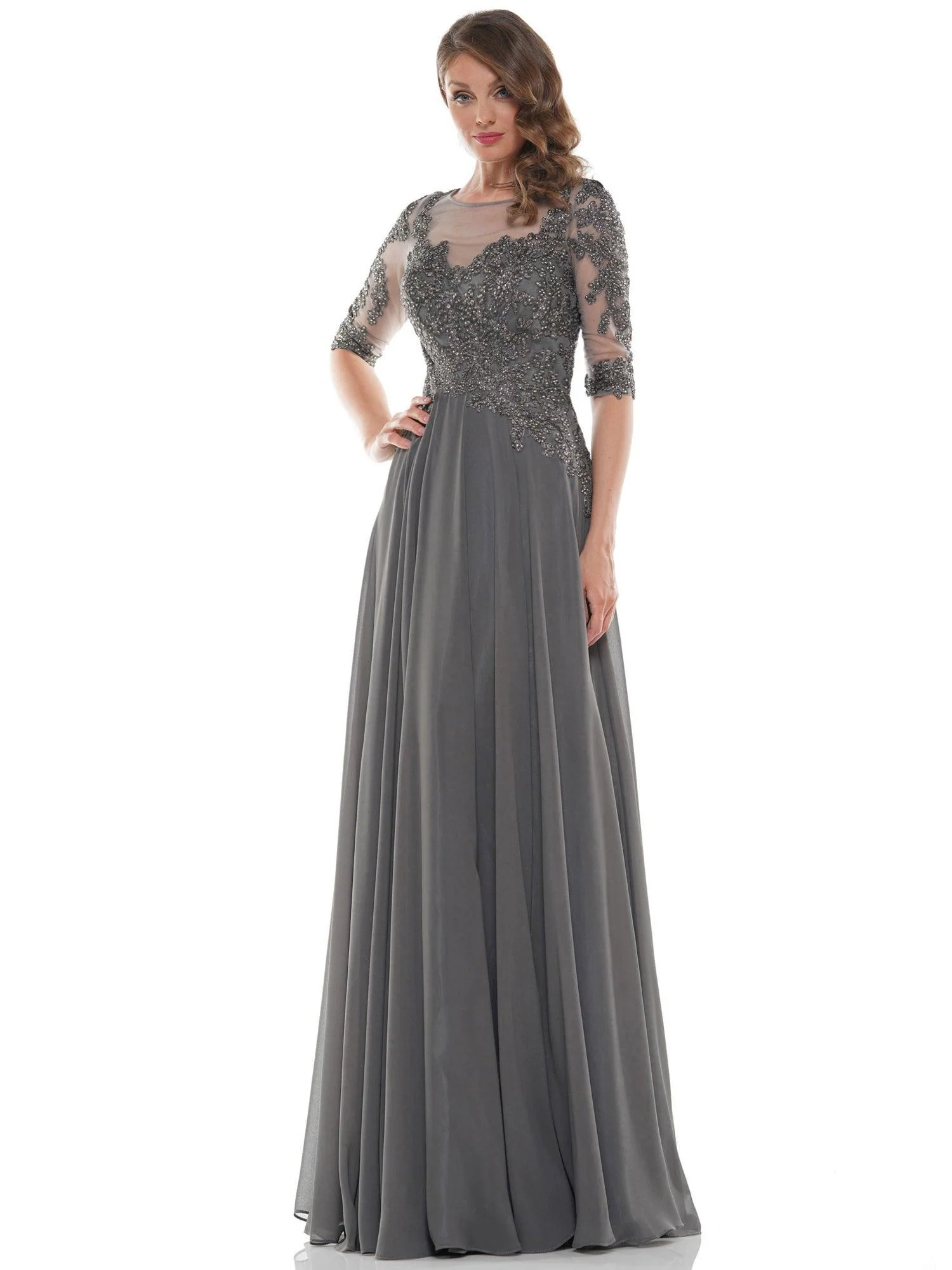 Marsoni Long Long Mother of Bride Chiffon Dress Sale