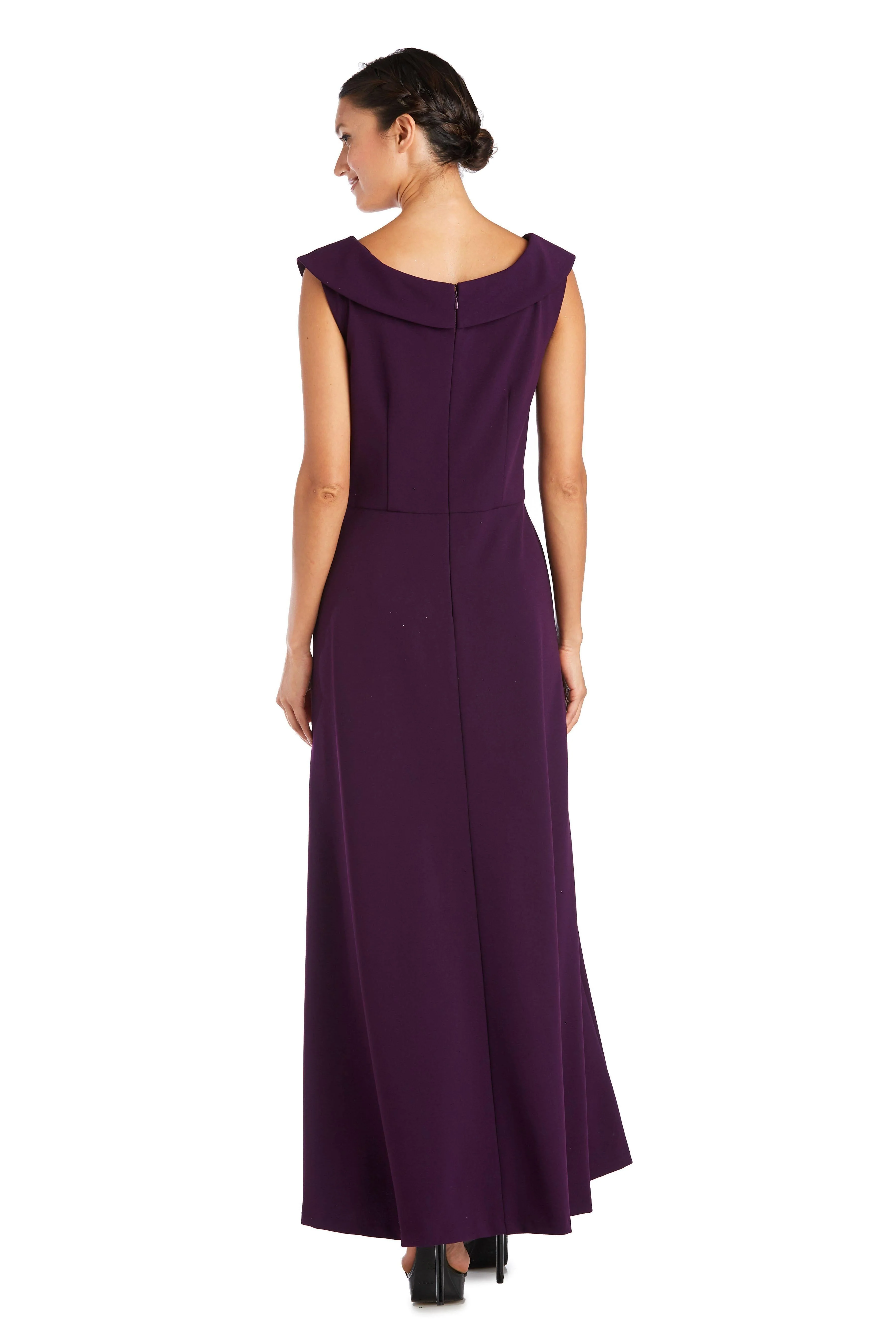 R&M Richards 2517P Petite Off Shoulder Jumpsuit Sale