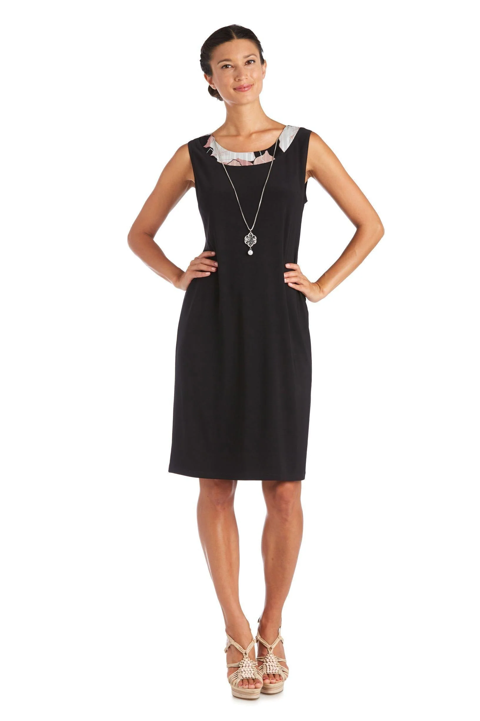 R&M Richards 7139 Two Piece Print Jacket Short Dress