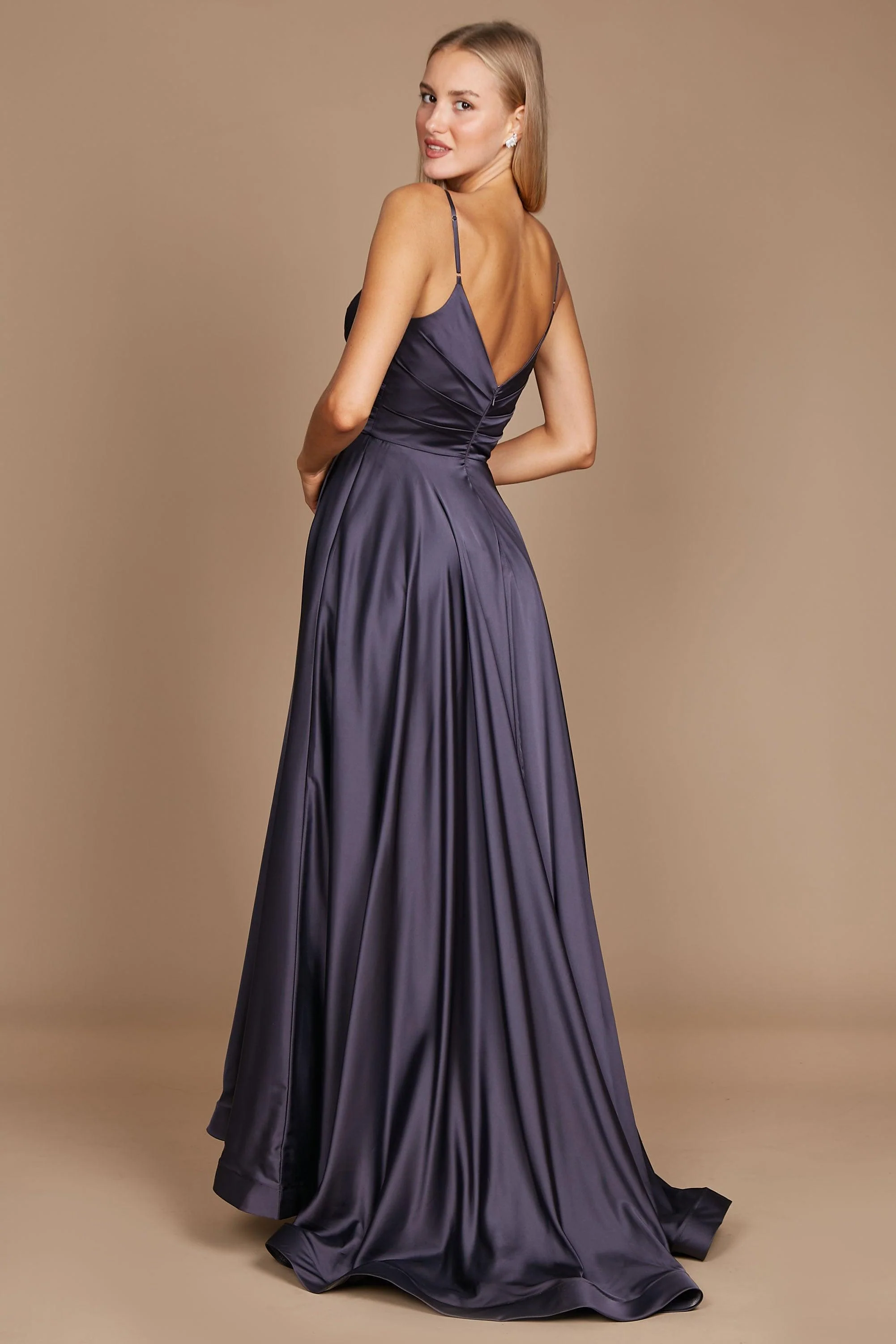 Dylan & Davids Long Spaghetti Strap Prom Formal Gown