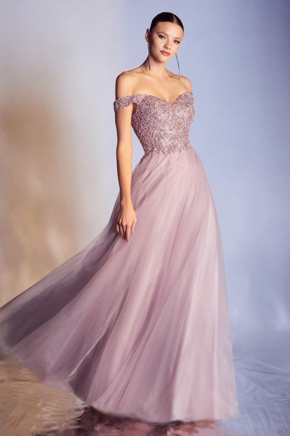 Cinderella Divine CD0177 Off Shoulder Long Prom Dress Sale