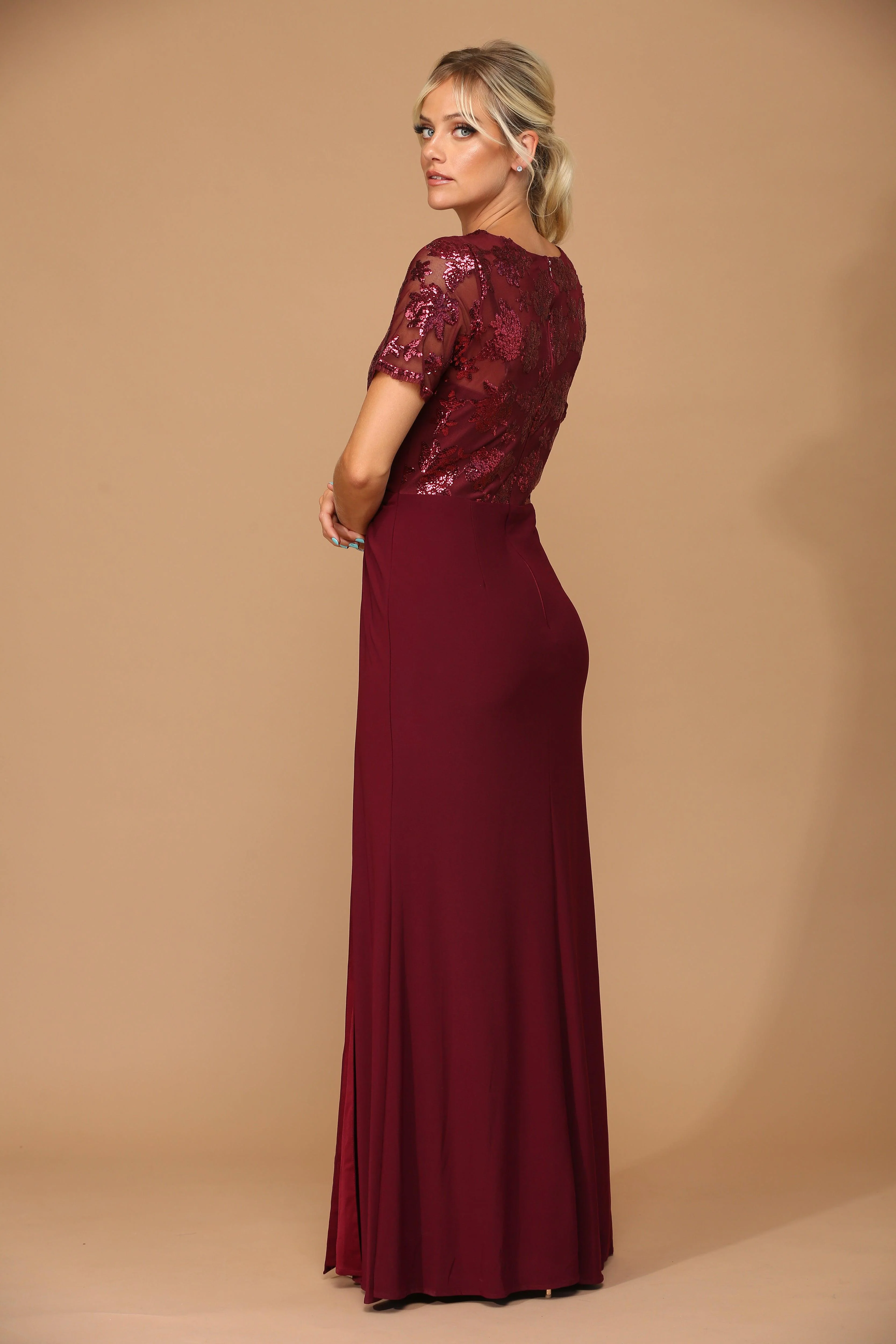 Long Formal Mother of the Bride Evening Dress