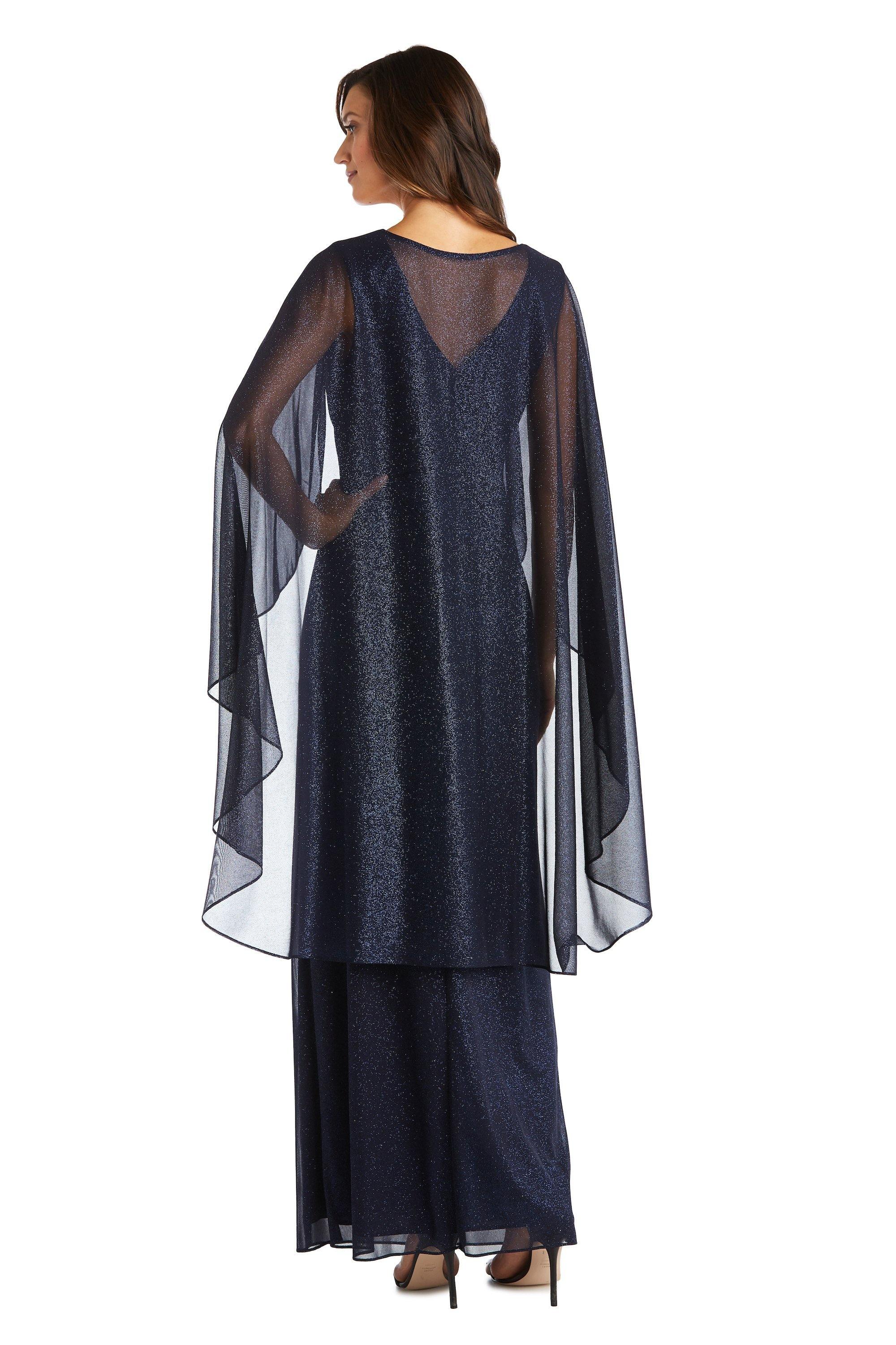 R&M Richards 2384 Long Mother Of Bride Cape Dress Sale