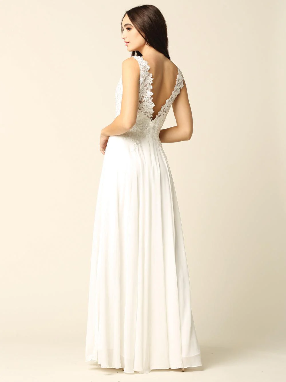 Long Sleeveless Formal Evening Dress