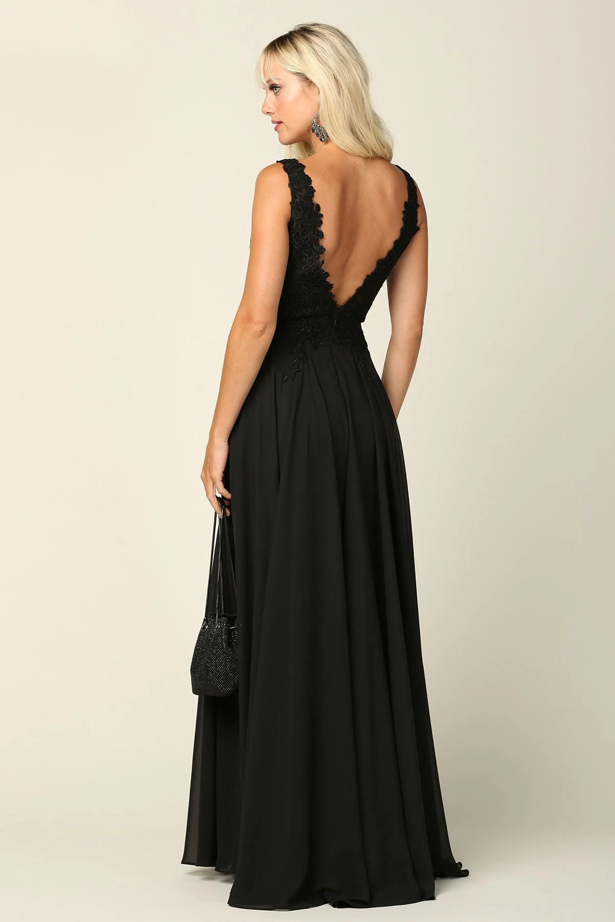 Long Sleeveless Formal Evening Dress