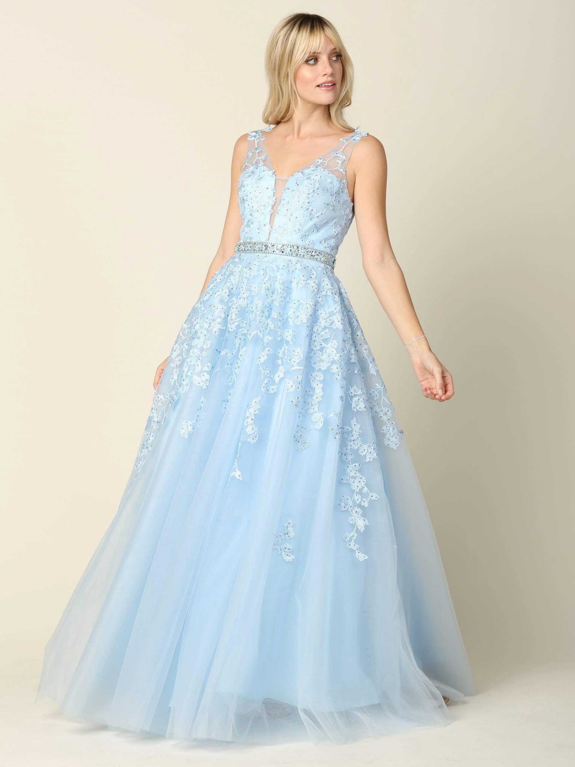 Long Formal Sleeveless Prom Ball Gown Sale