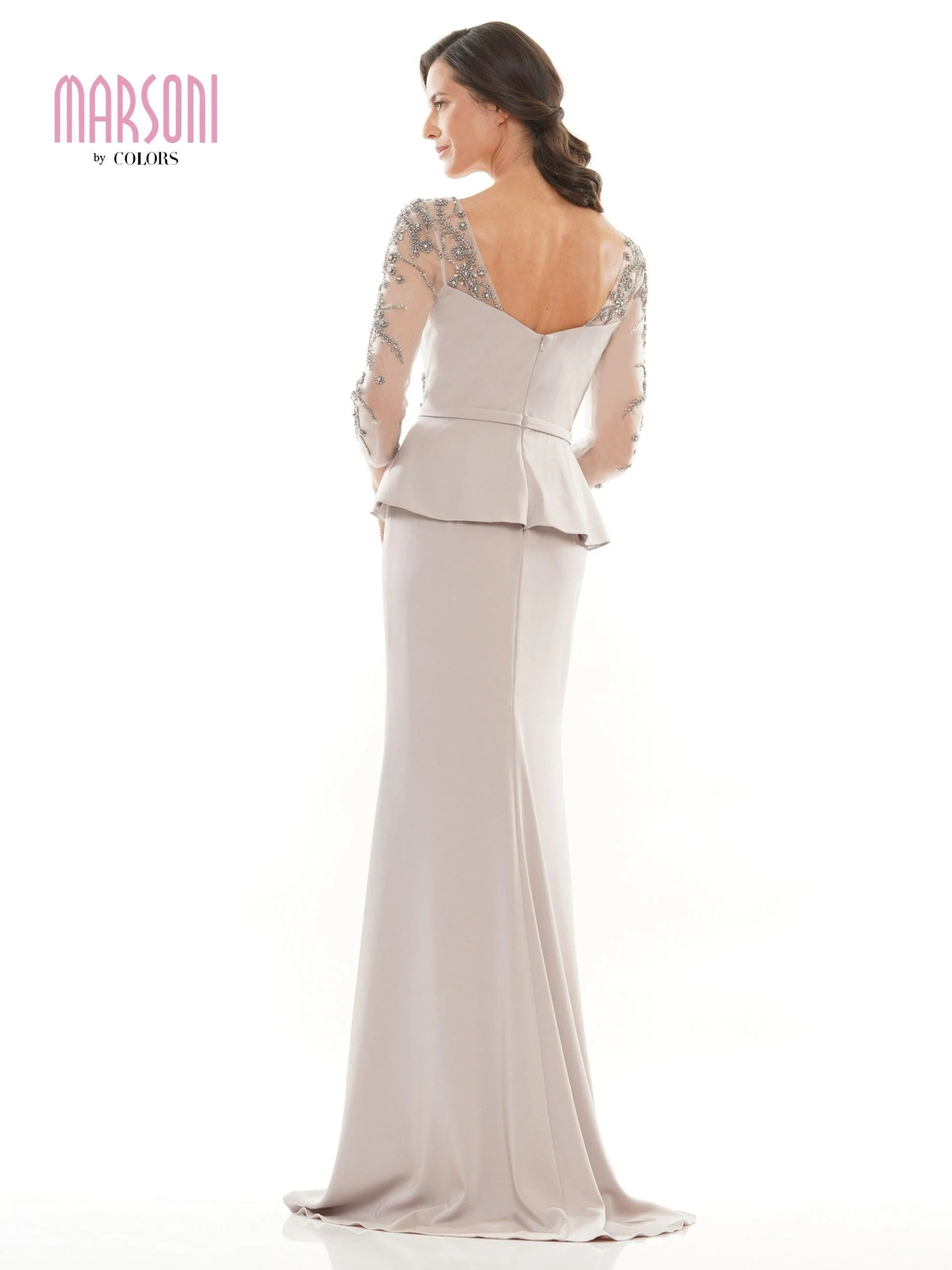 Marsoni Mother of the Bride Long Peplum Dress Sale