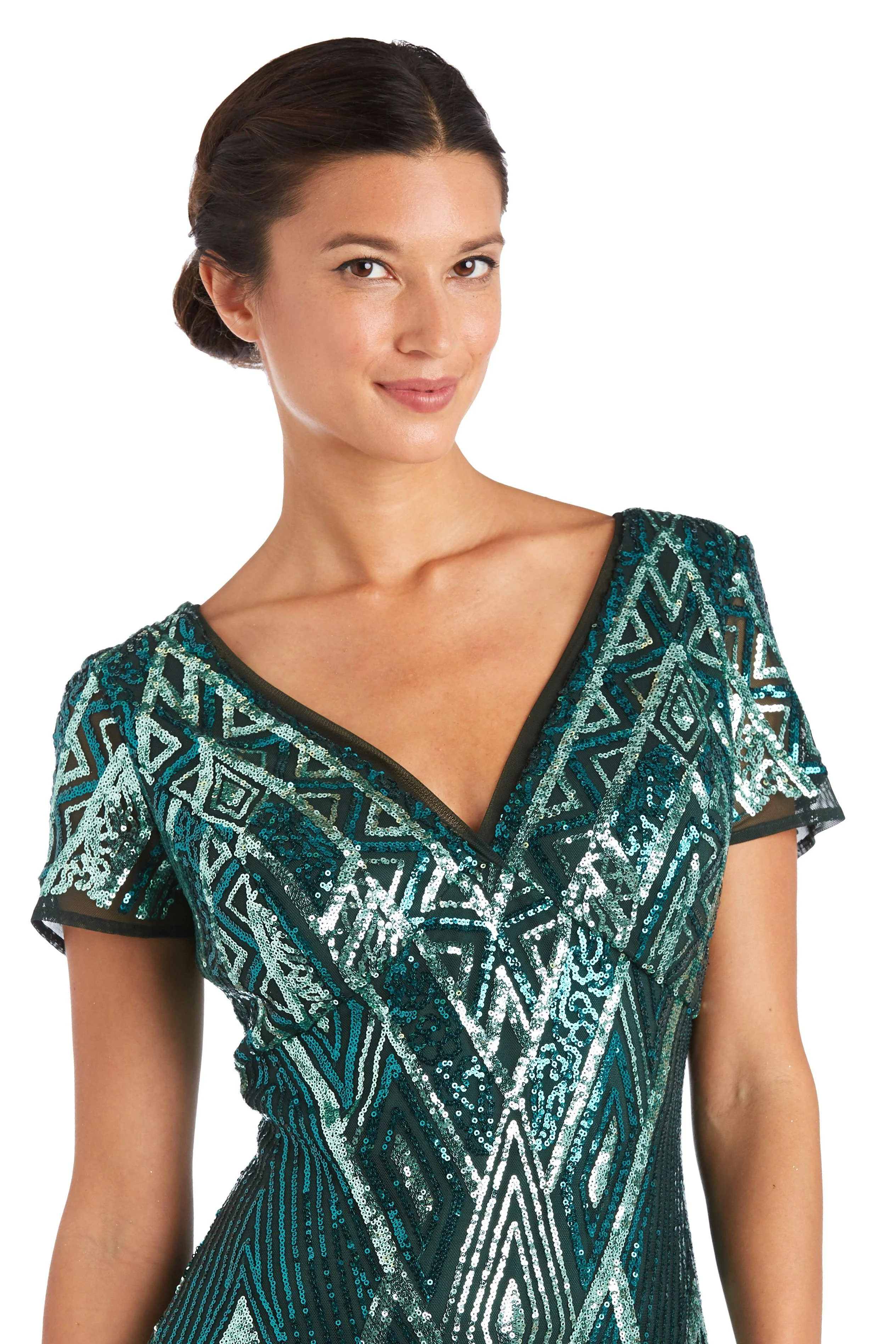 R&M Richards 7515 Long Mother Of The Bride Dress