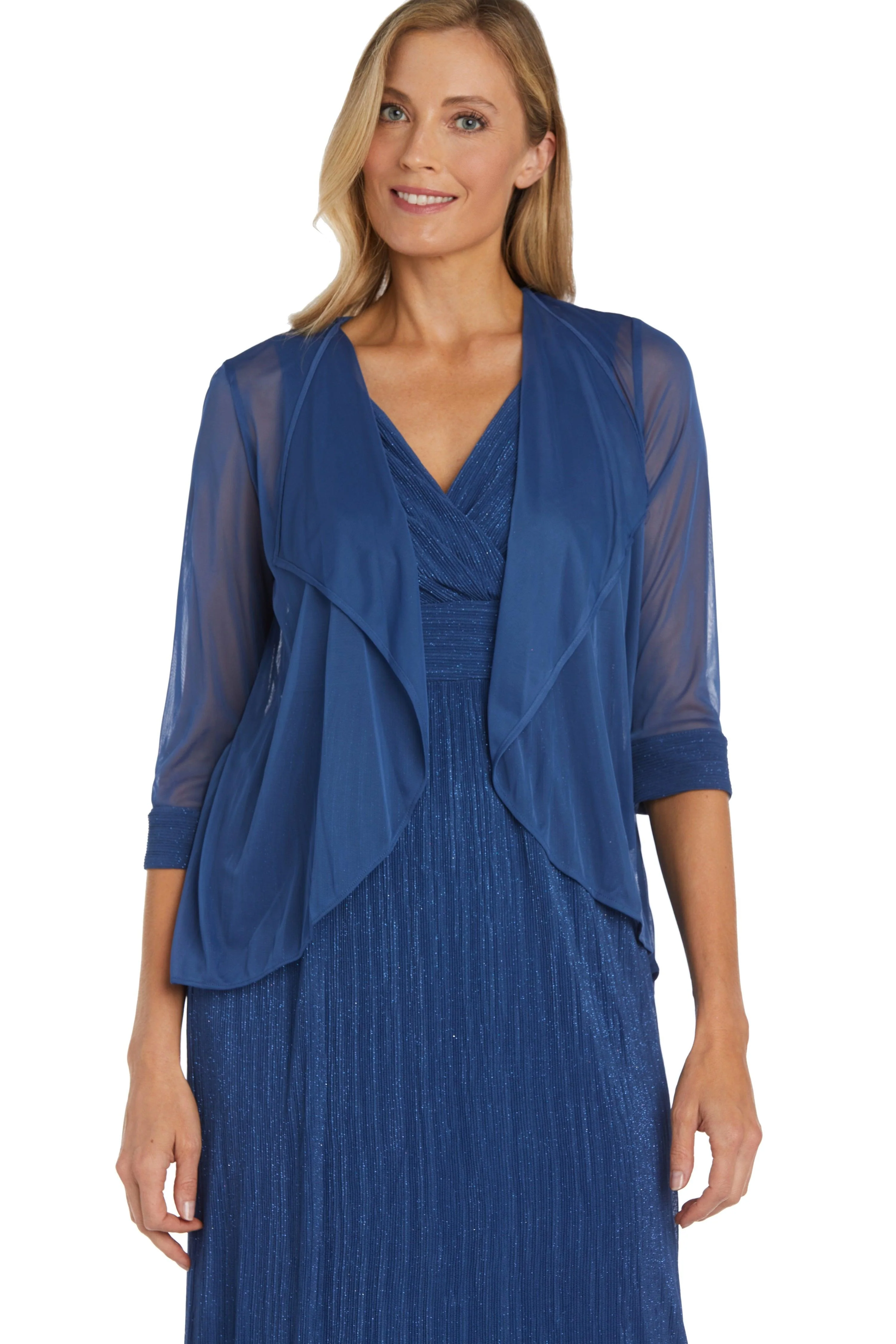 R&M Richards 2475P Long Formal Petite Jacket Dress