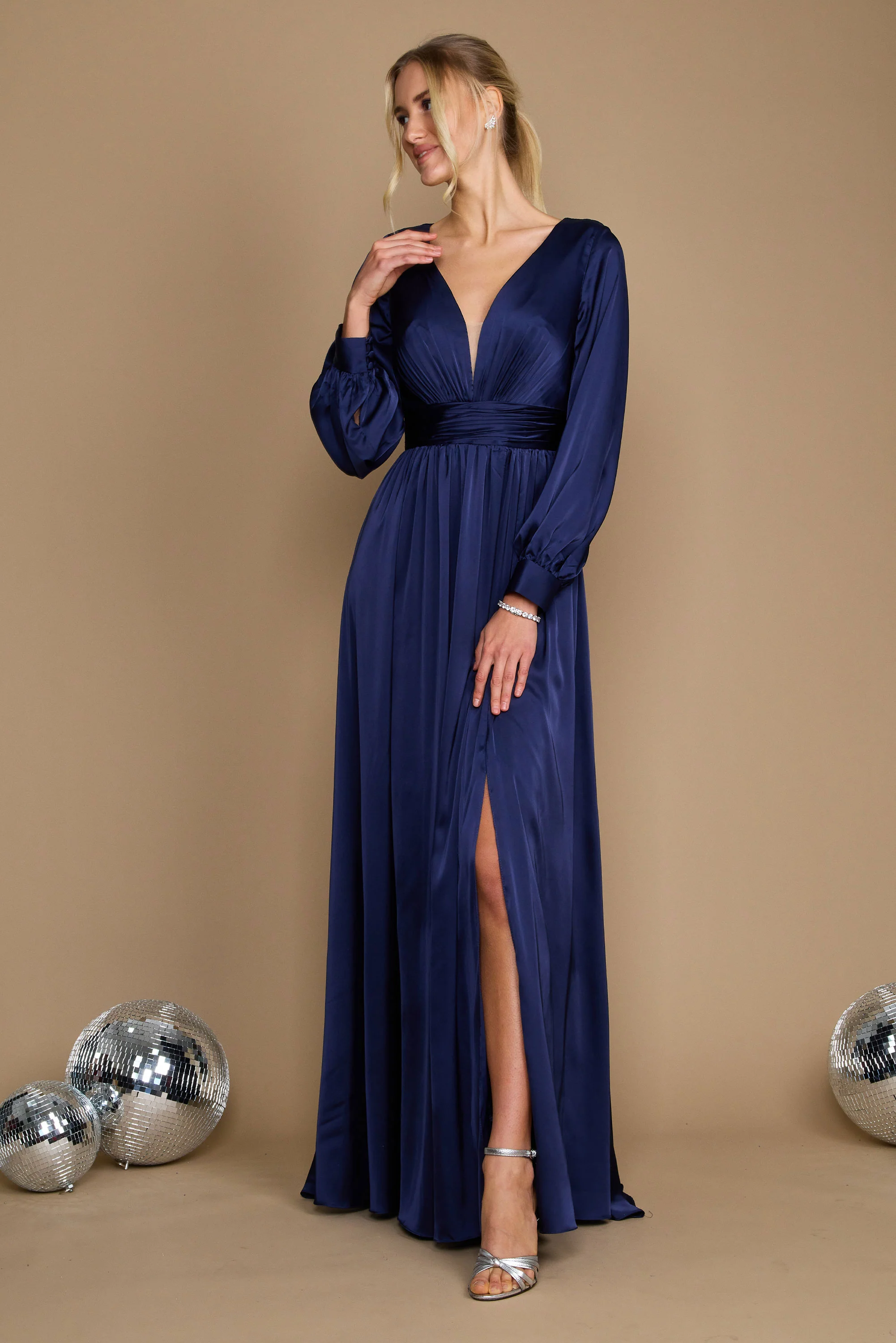 Dylan & Davids Long Sleeve Formal Evening Party Dress