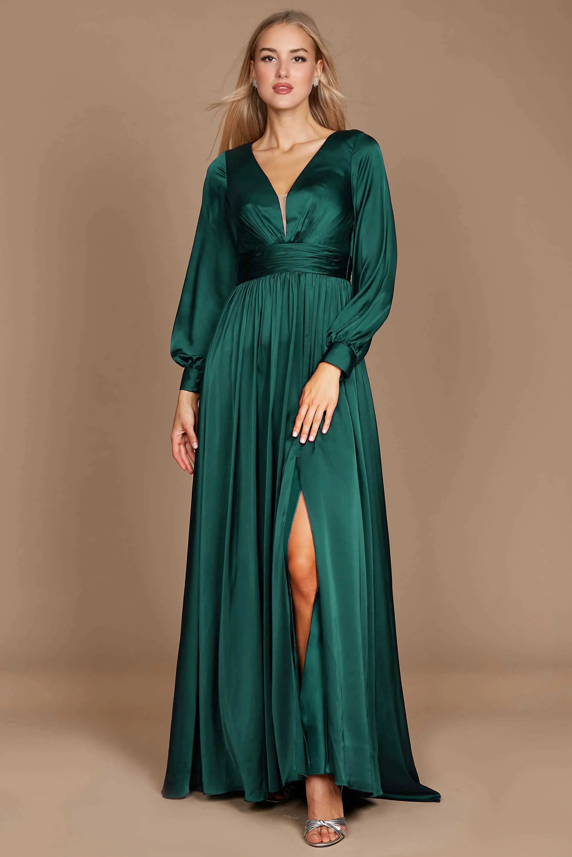 Dylan & Davids Long Sleeve Formal Evening Party Dress