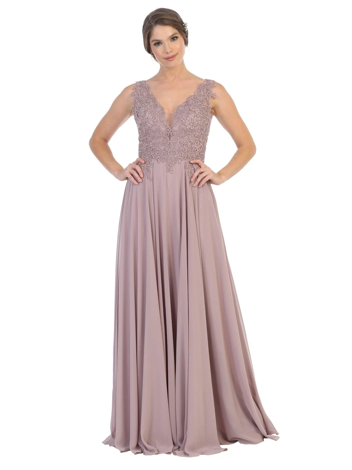 Long Sleeveless Formal Evening Dress