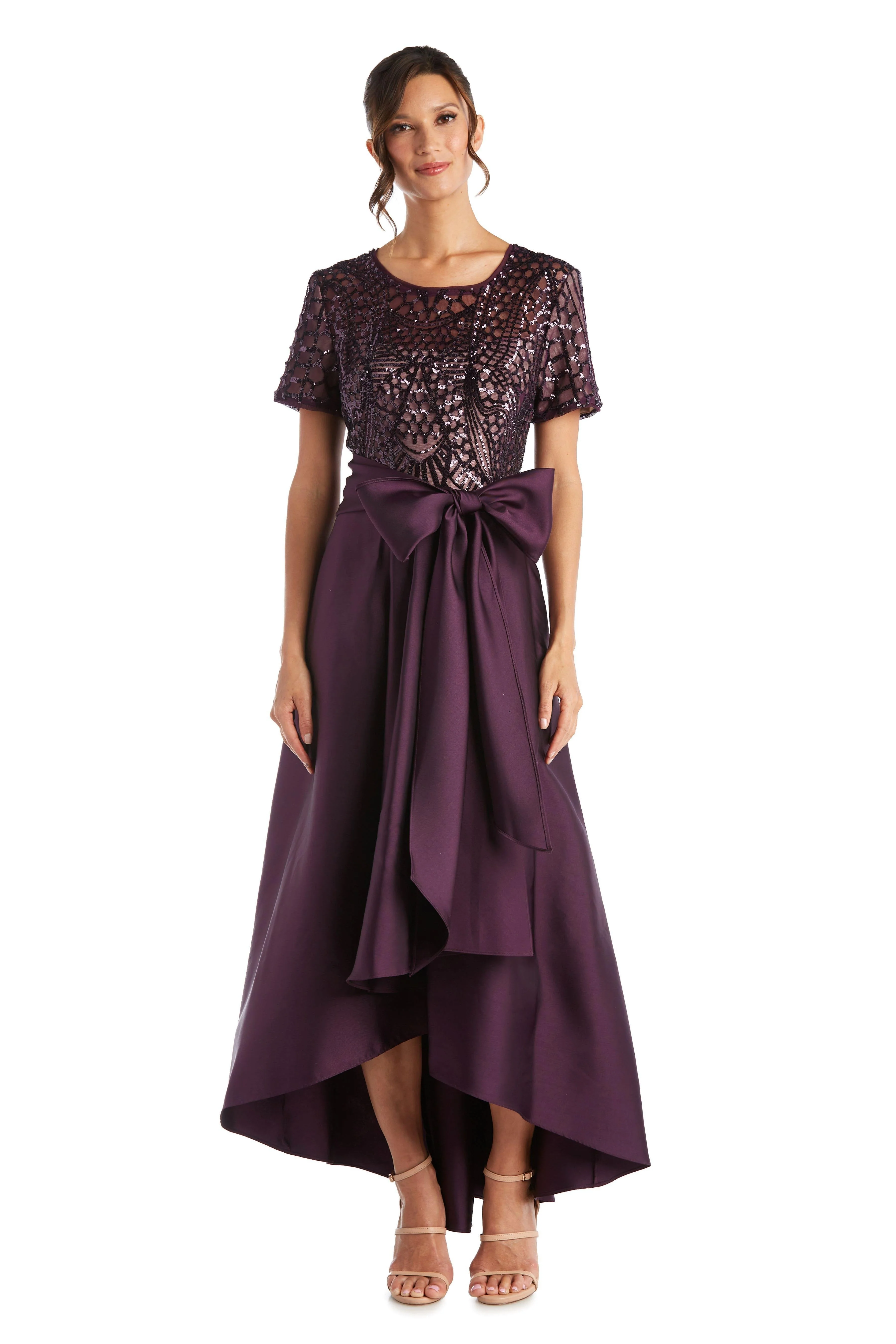 R&M Richards 3532 High Low Cocktail Skirt Top Dress