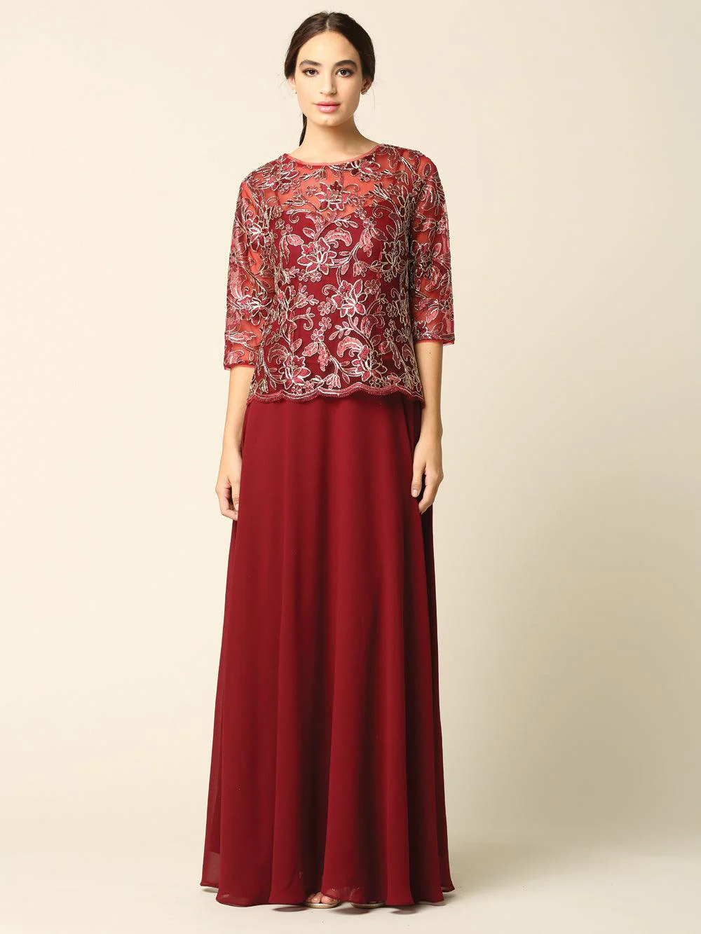 Mother of the Bride Long Formal Dress