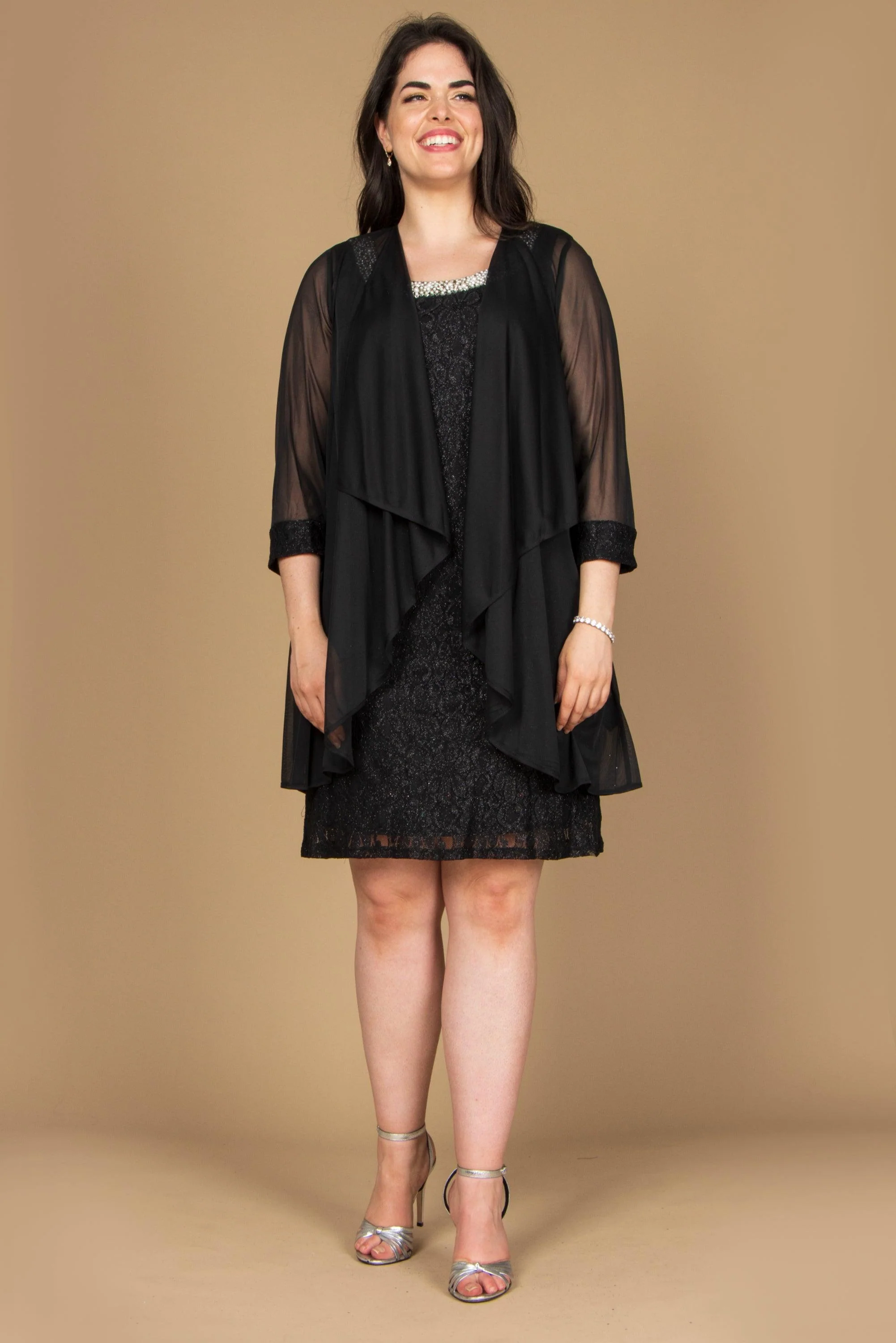 R&M Richards 2208P Short Sleeveless Petite Dress