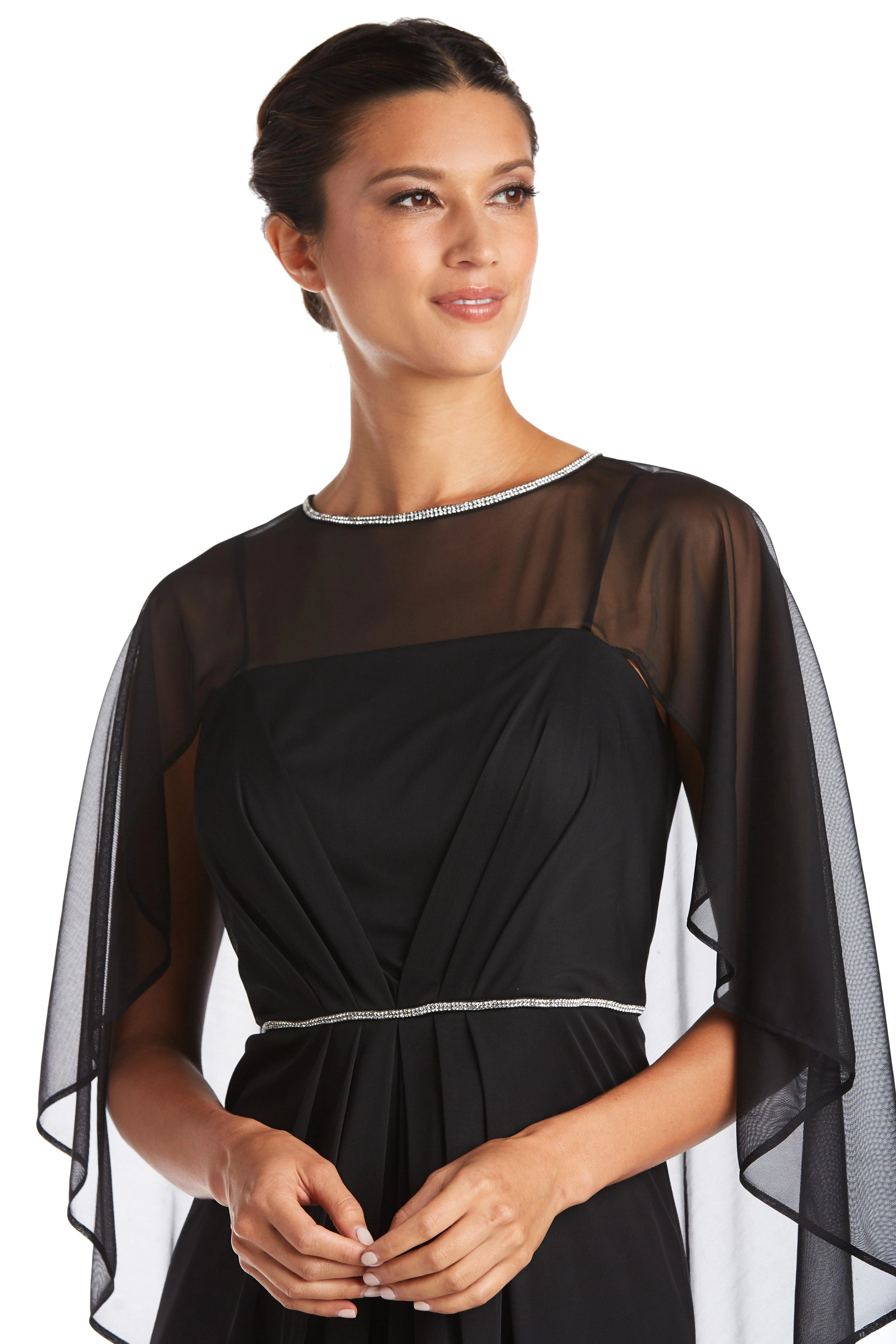 R&M Richards 2461 Long Mother Of Bride Chiffon Gown