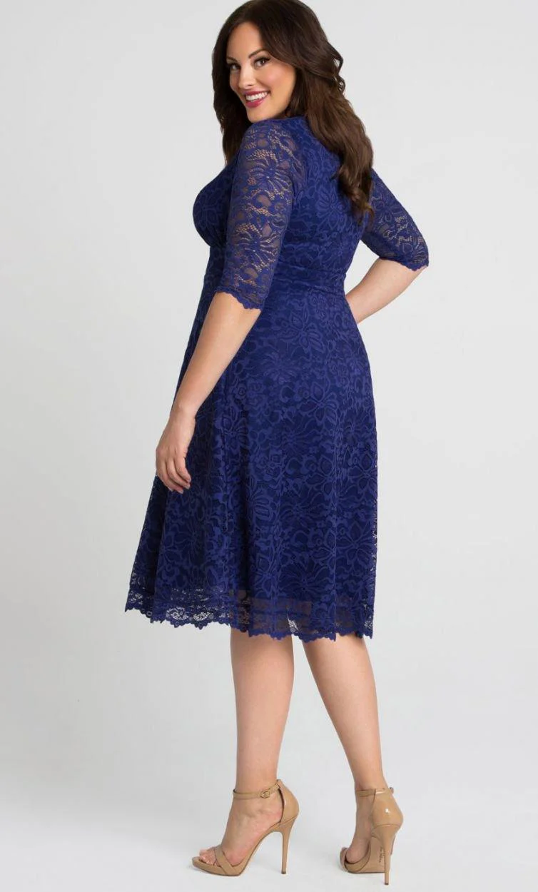 Kiyonna Short Lace Dress Long Sleeve Sale