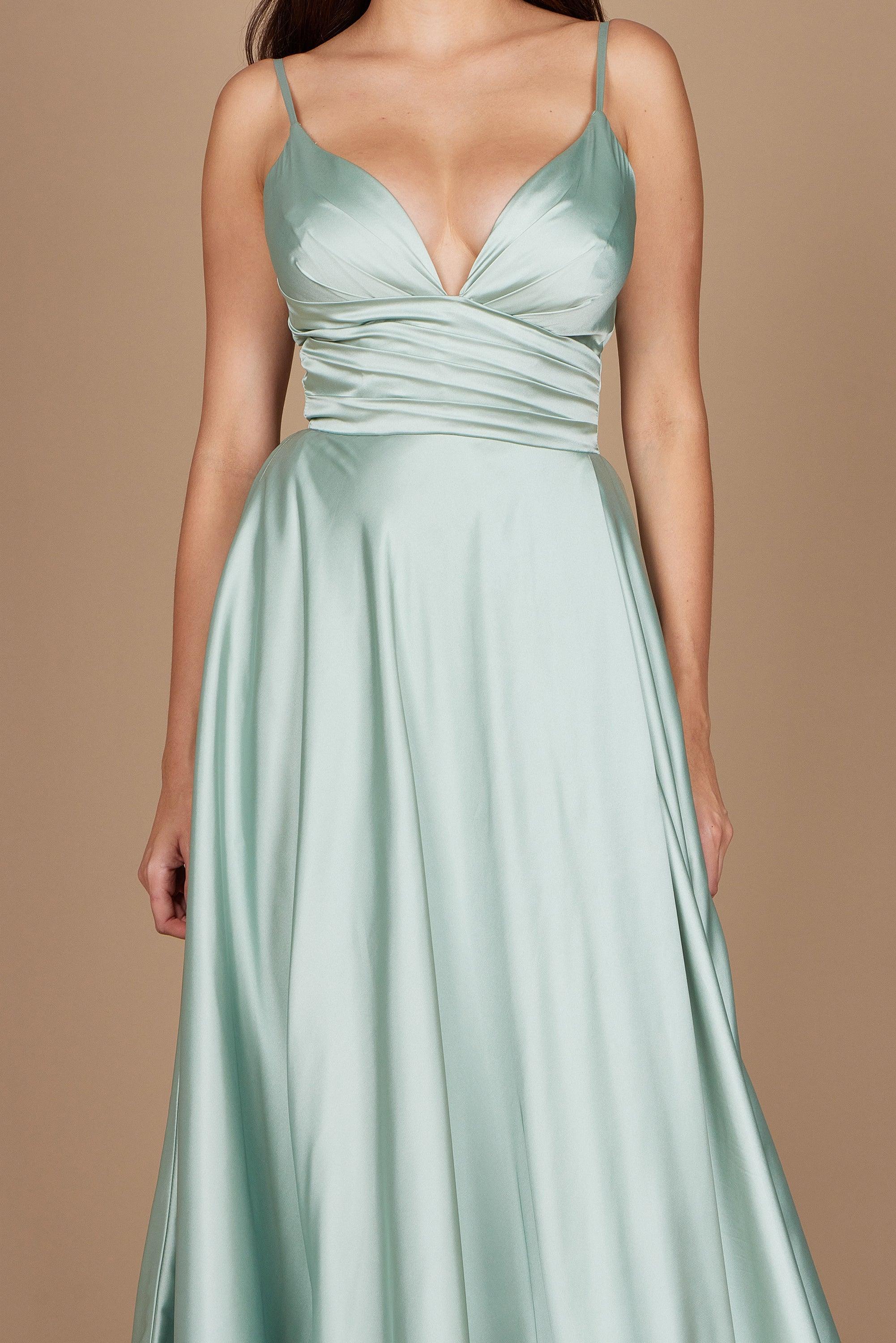 Dylan & Davids Long Spaghetti Strap Prom Formal Gown