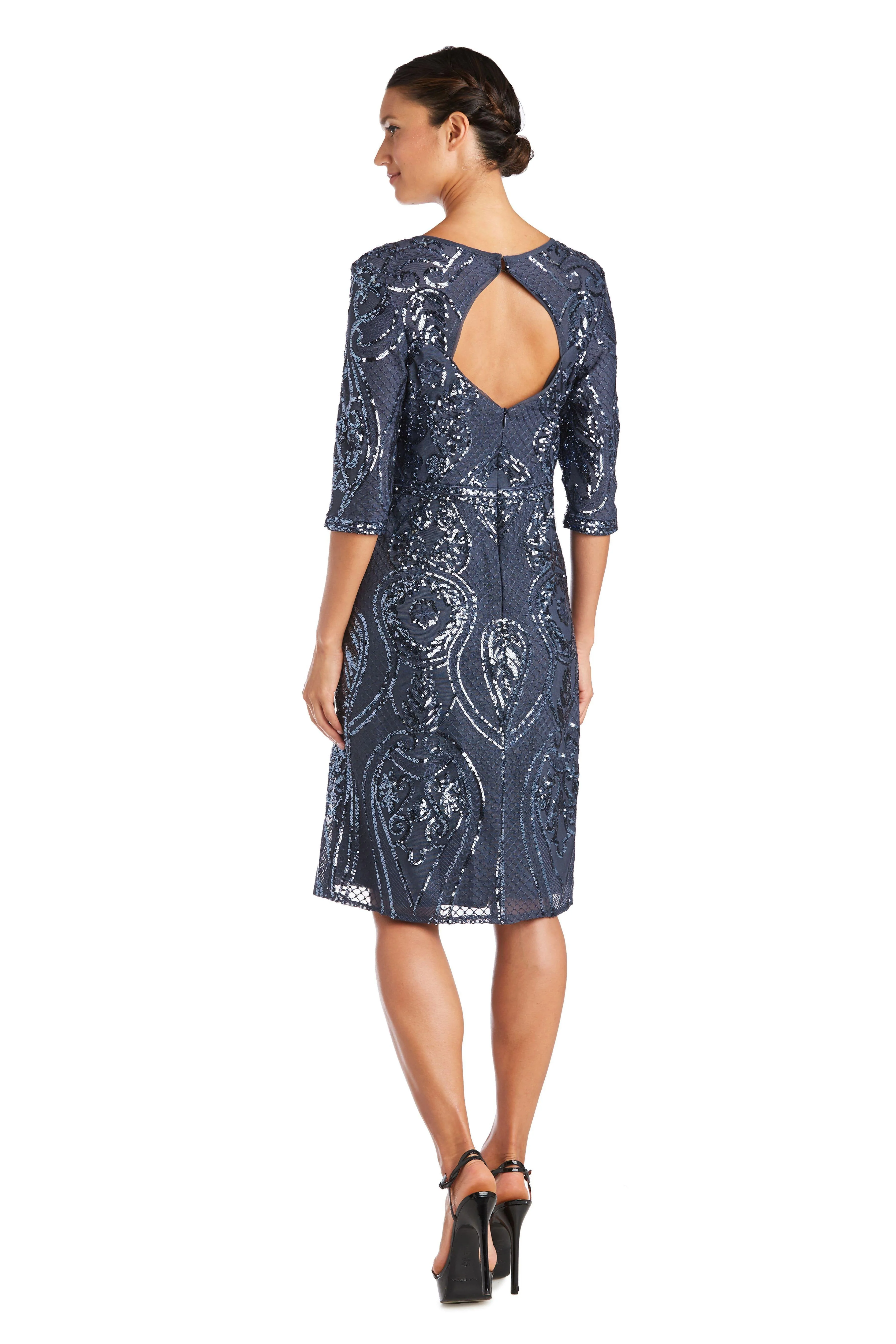 R&M Richards 7434 Short Mother Of The Bride Dress Sale