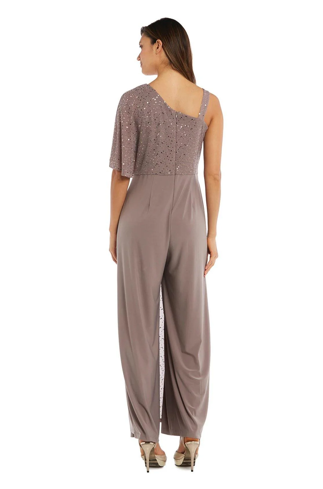R&M Richards 3096P Formal Asymmetric Petite Jumpsuit Sale