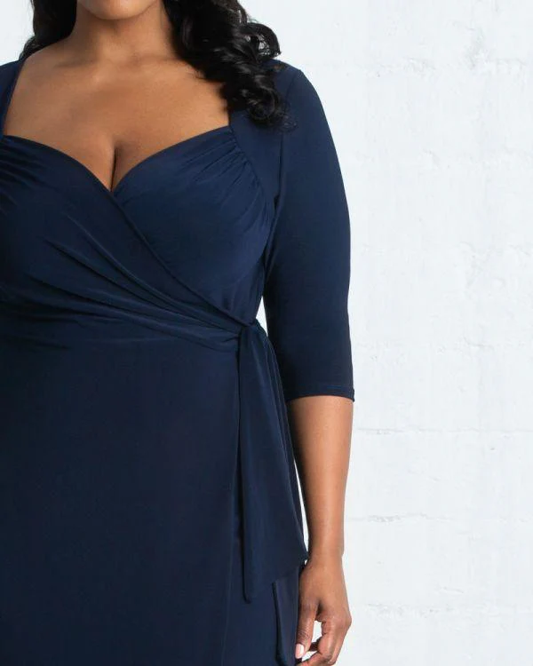 Kiyonna Short Formal Wrap Dress