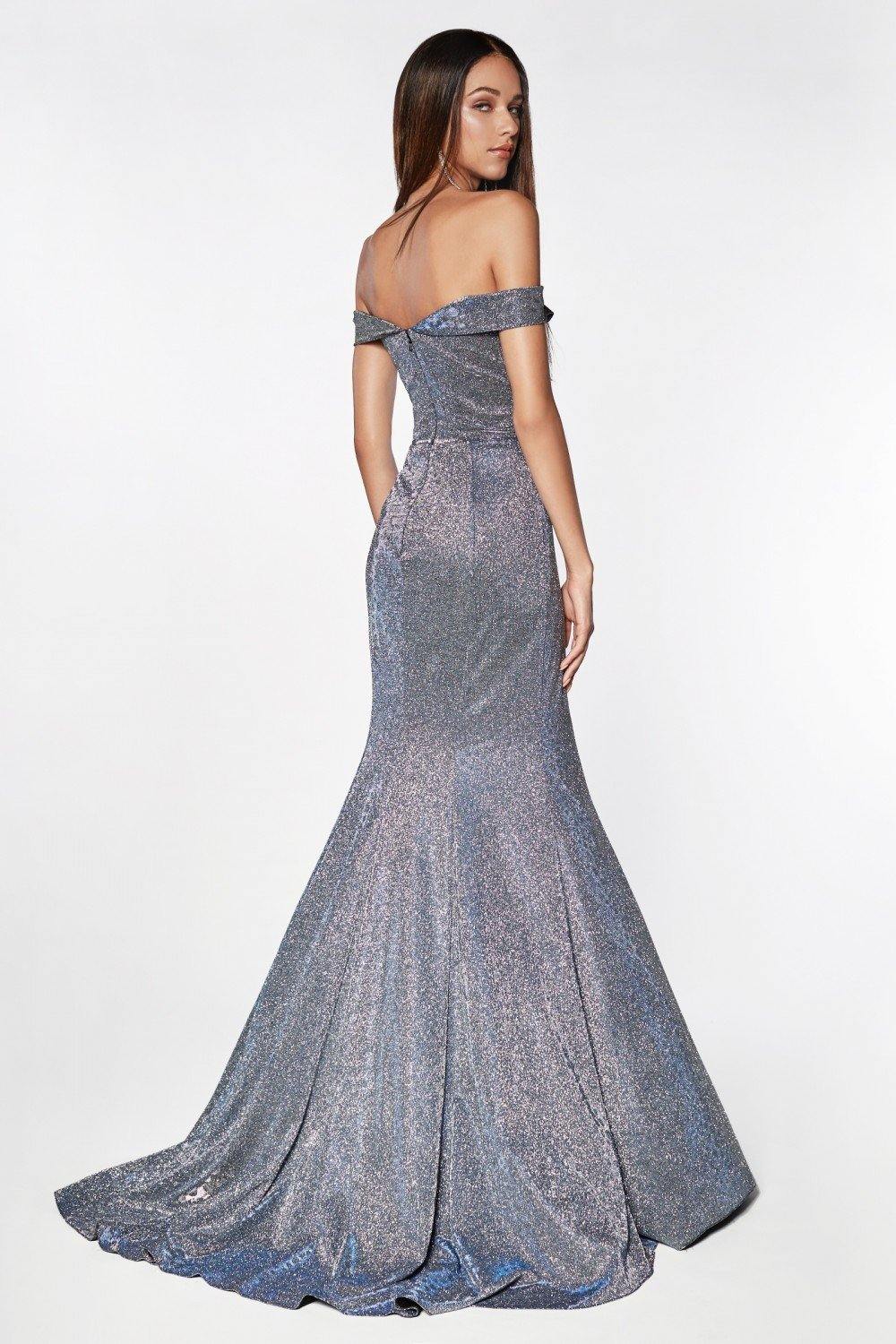 Cinderella Divine KC19057 Long Prom Dress Off Shoulder Evening Gown