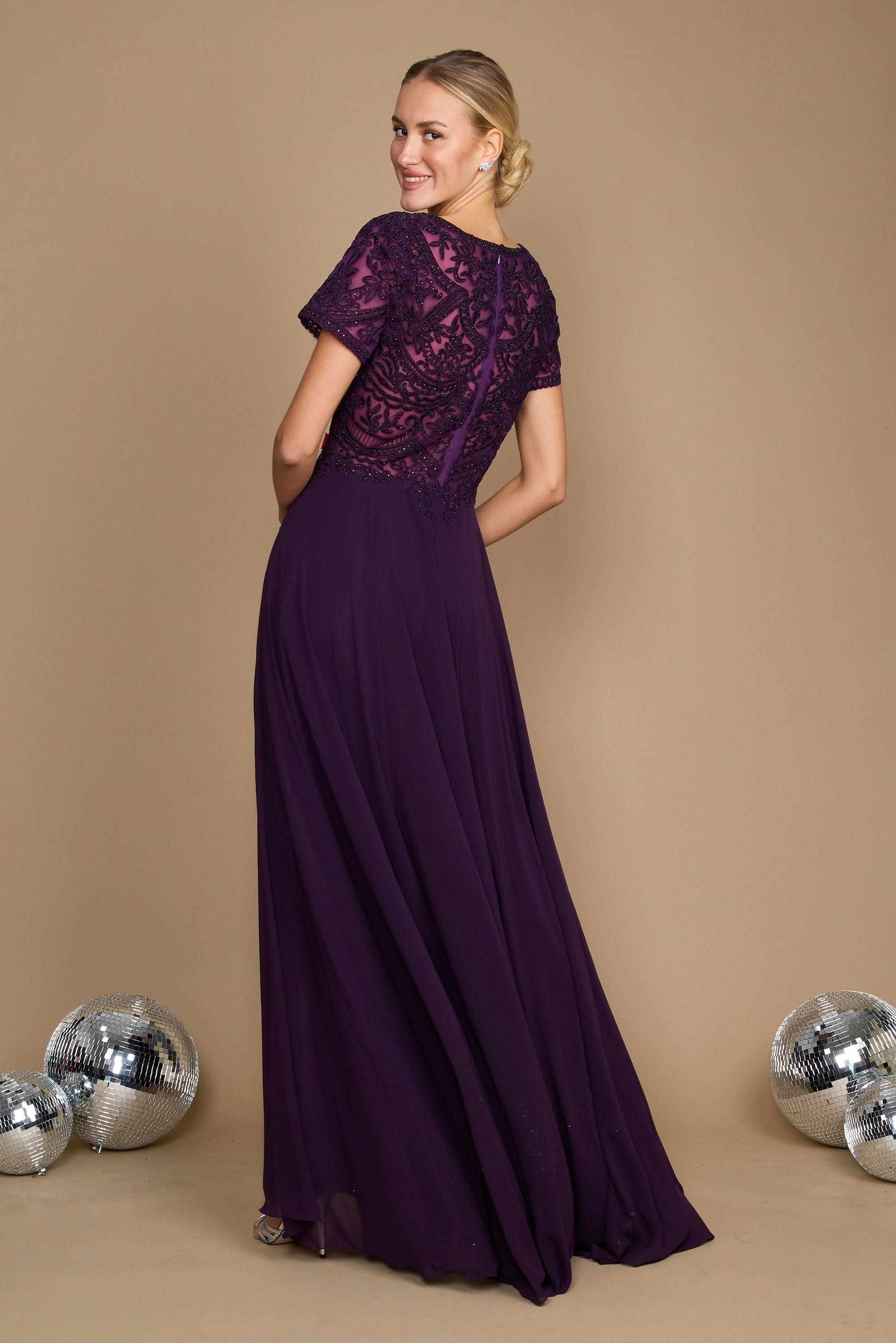 Dylan & Davids Short Sleeve Formal Mother of the Bride Dress