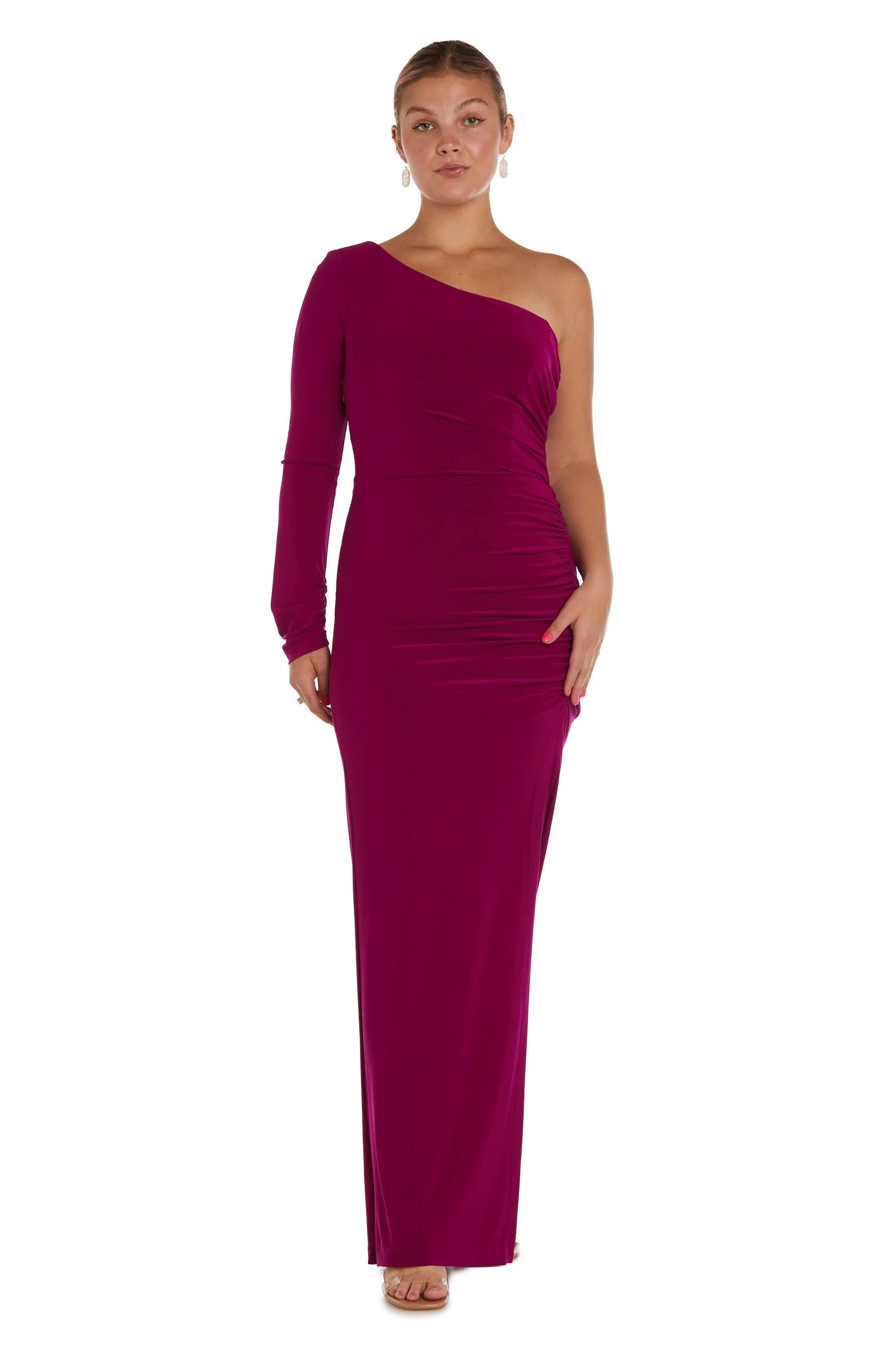 Nightway Long One Shoulder Formal Dress 22158
