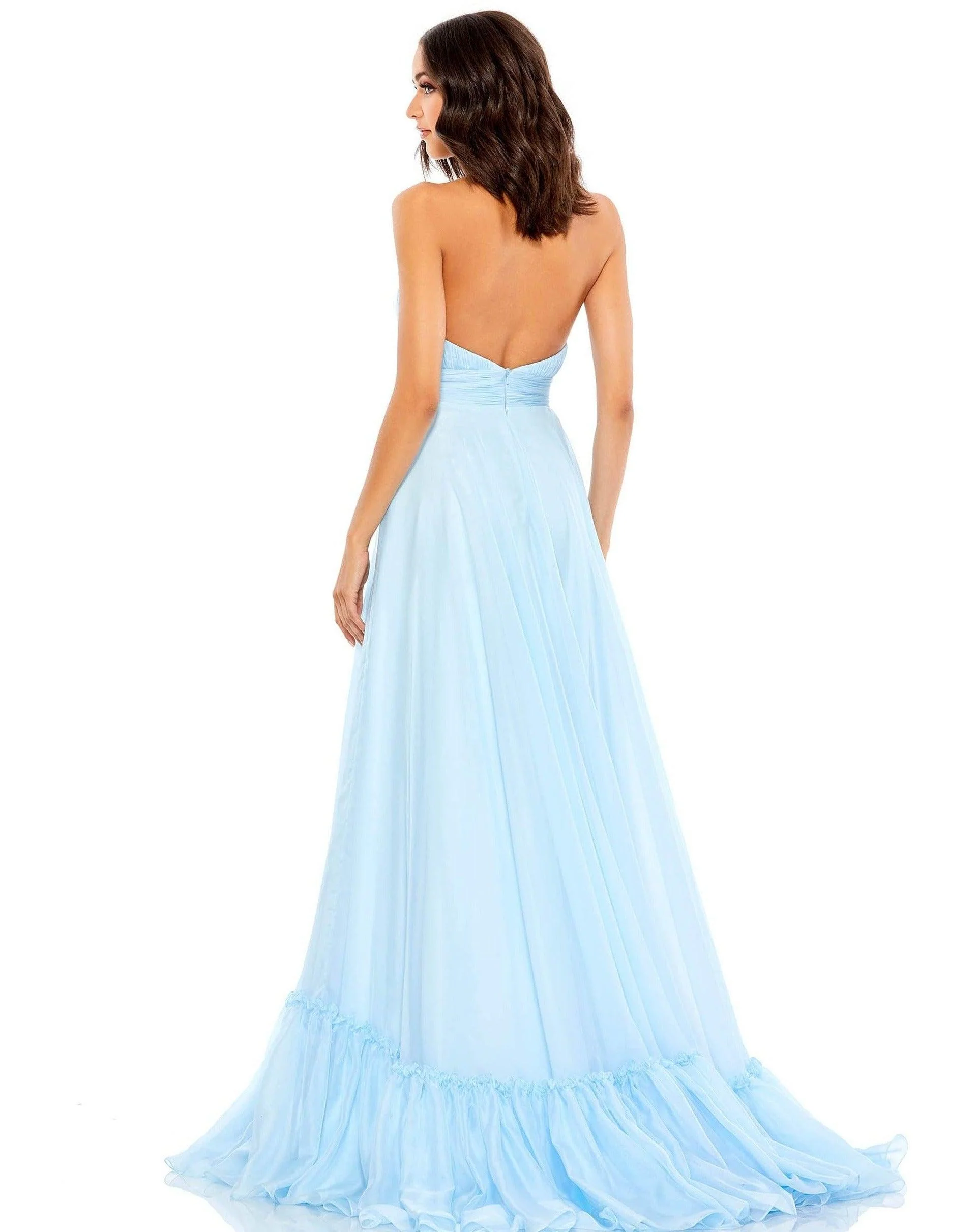 Mac Duggal Prom Long Halter Chiffon Dress Sale