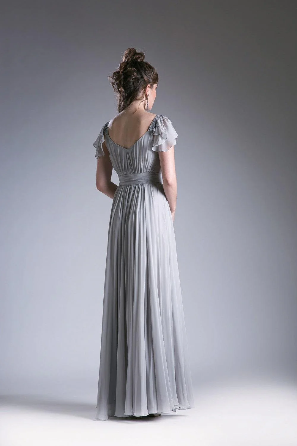 Cinderella Divine CD1002 Long Formal Dress Empire Waist Chiffon