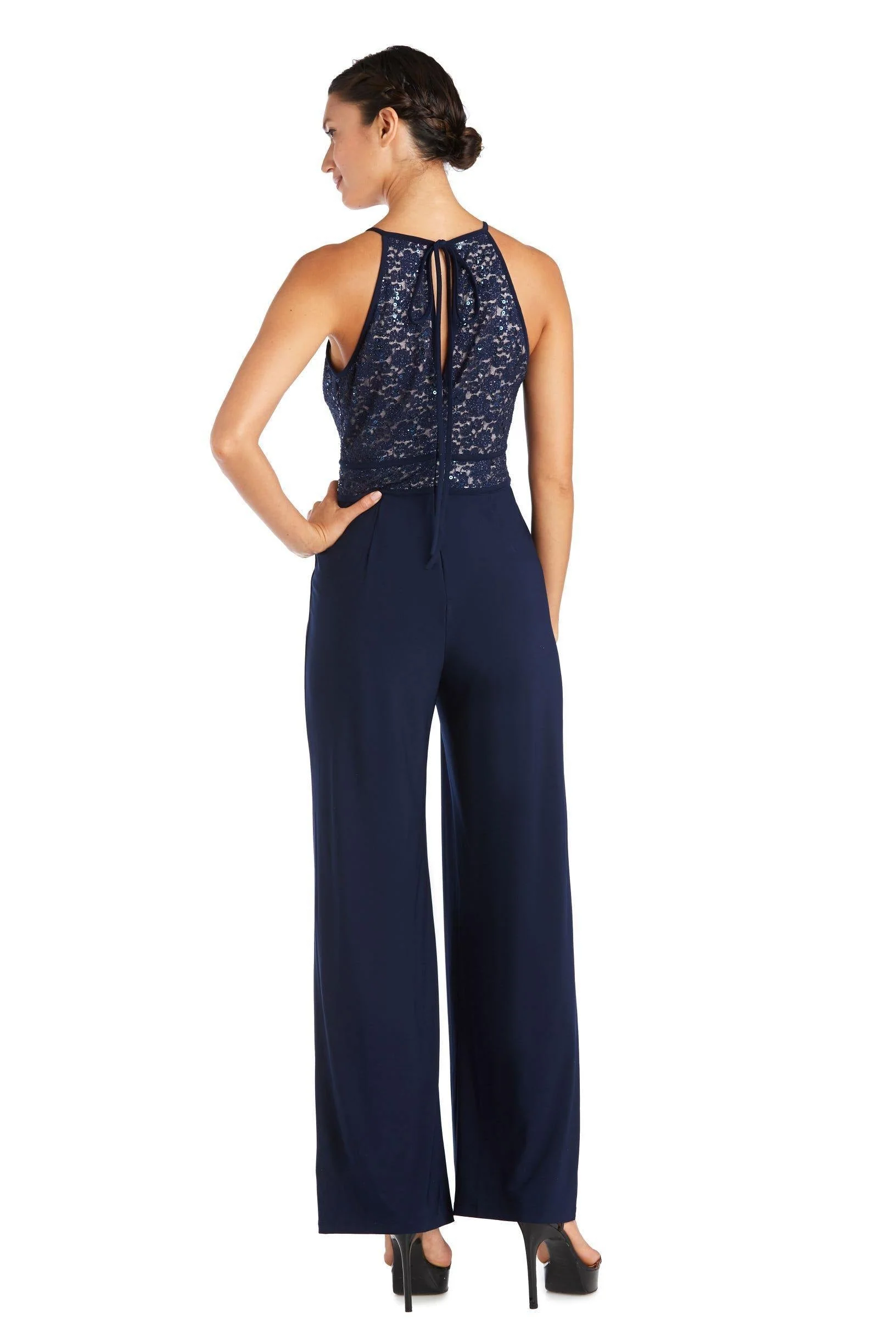 Nightway Lace Pant Jumpsuit Formal 21508