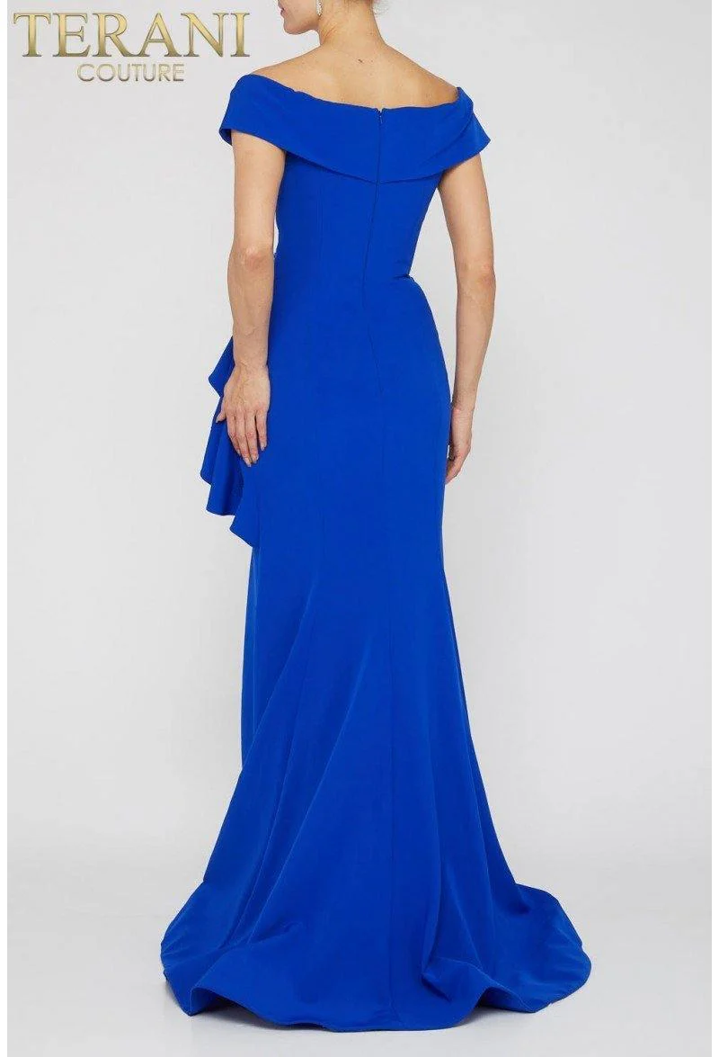 Terani Couture 1911M9339 Long Off Shoulder Prom Dress Sale