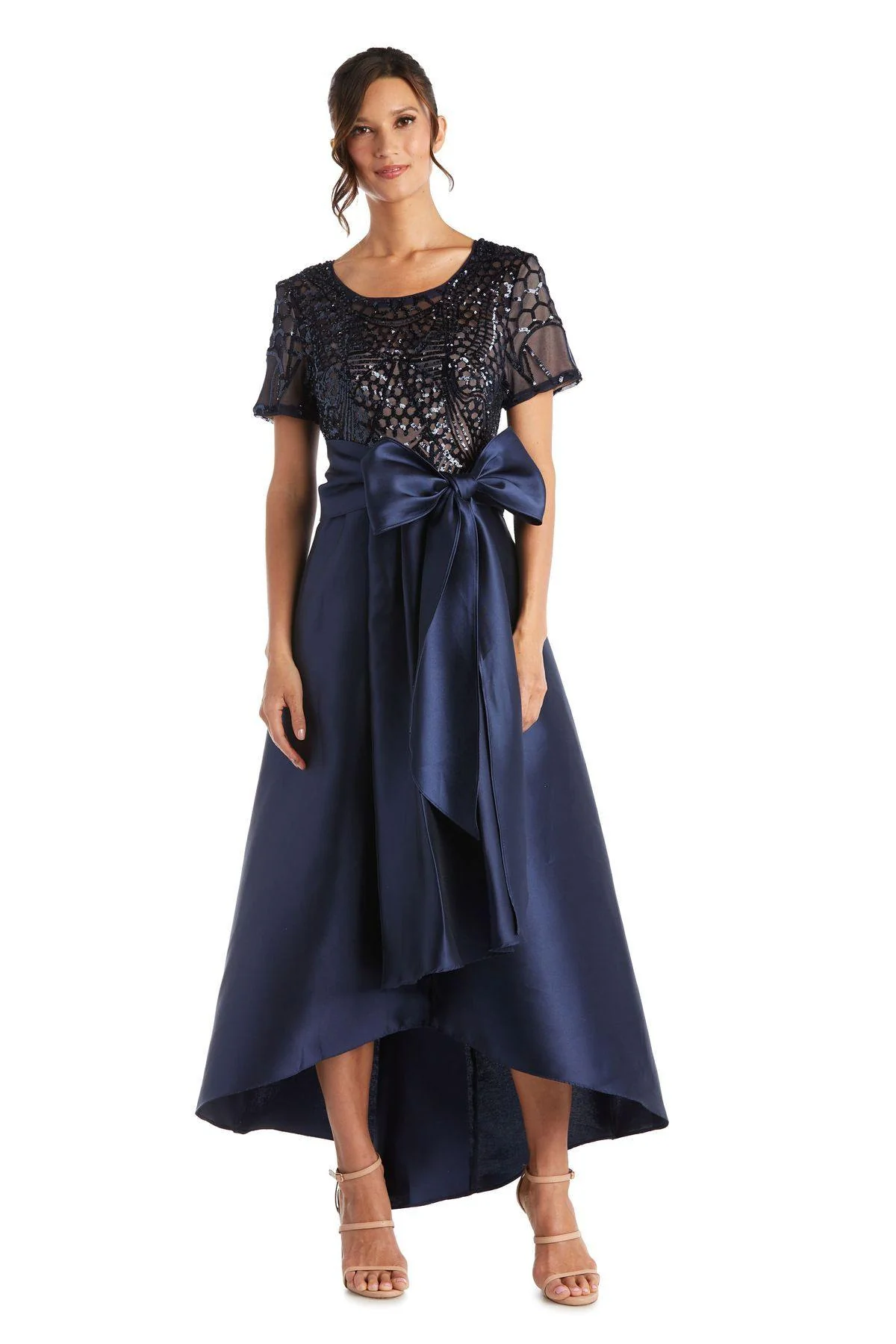 R&M Richards 3532 High Low Cocktail Skirt Top Dress