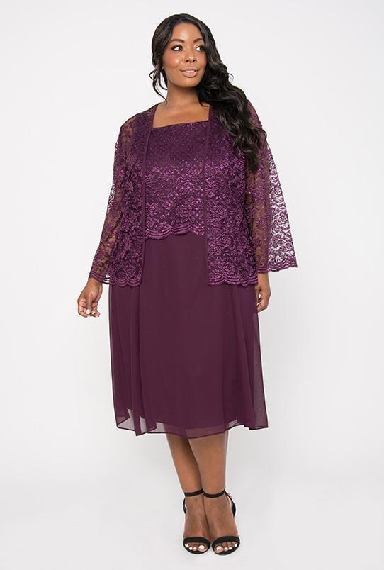 Short Mother Of The Bride Dress With Jacket Sale